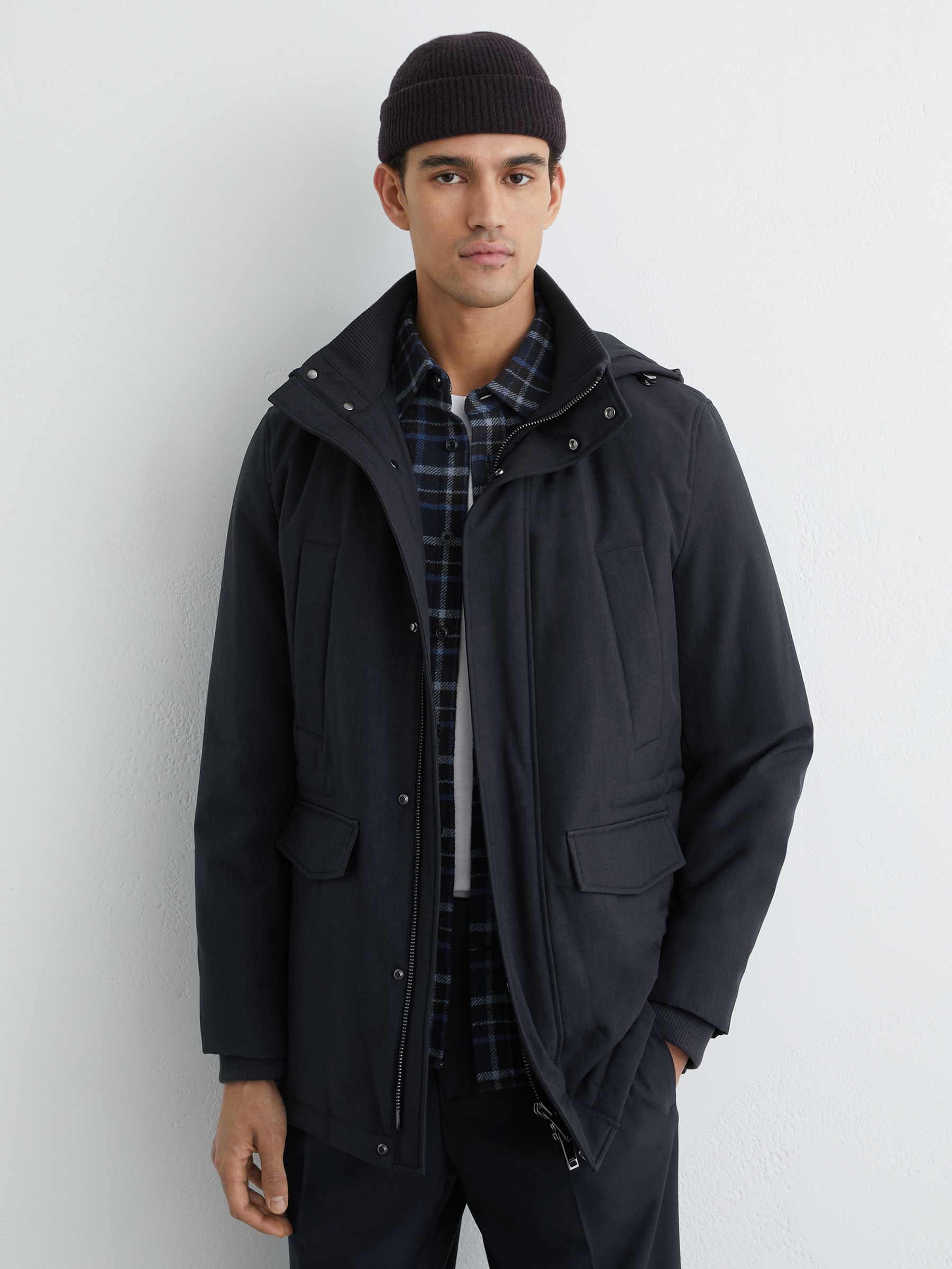 Hooded Zip-through Padded Coat