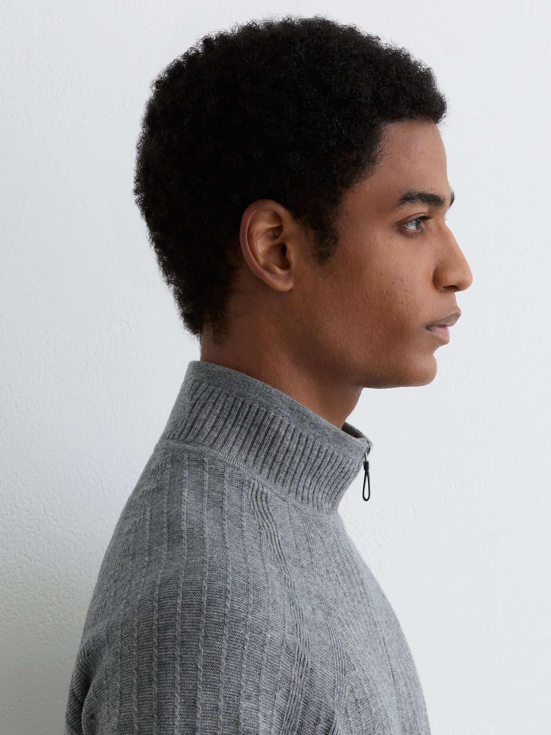 Jumper in Grey Melange - Image 3 of 6