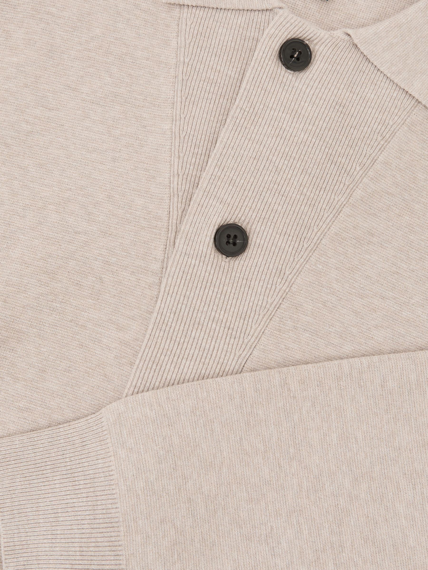 Collared Button-Through Cardigan in Oatmeal - image 4