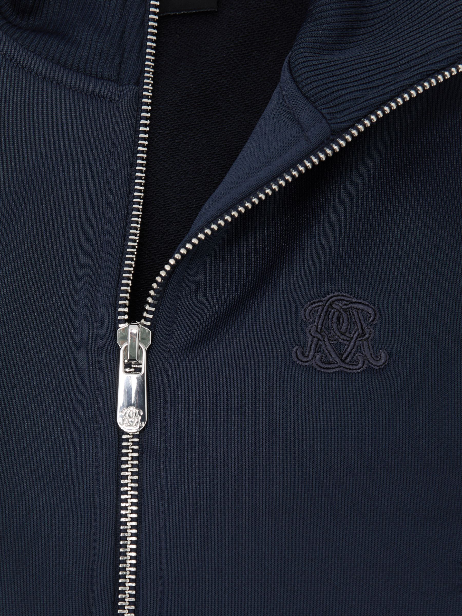 13-14 yrs Monogram Side-Stripe Track Jacket in Navy Blue - Image 7 of 7