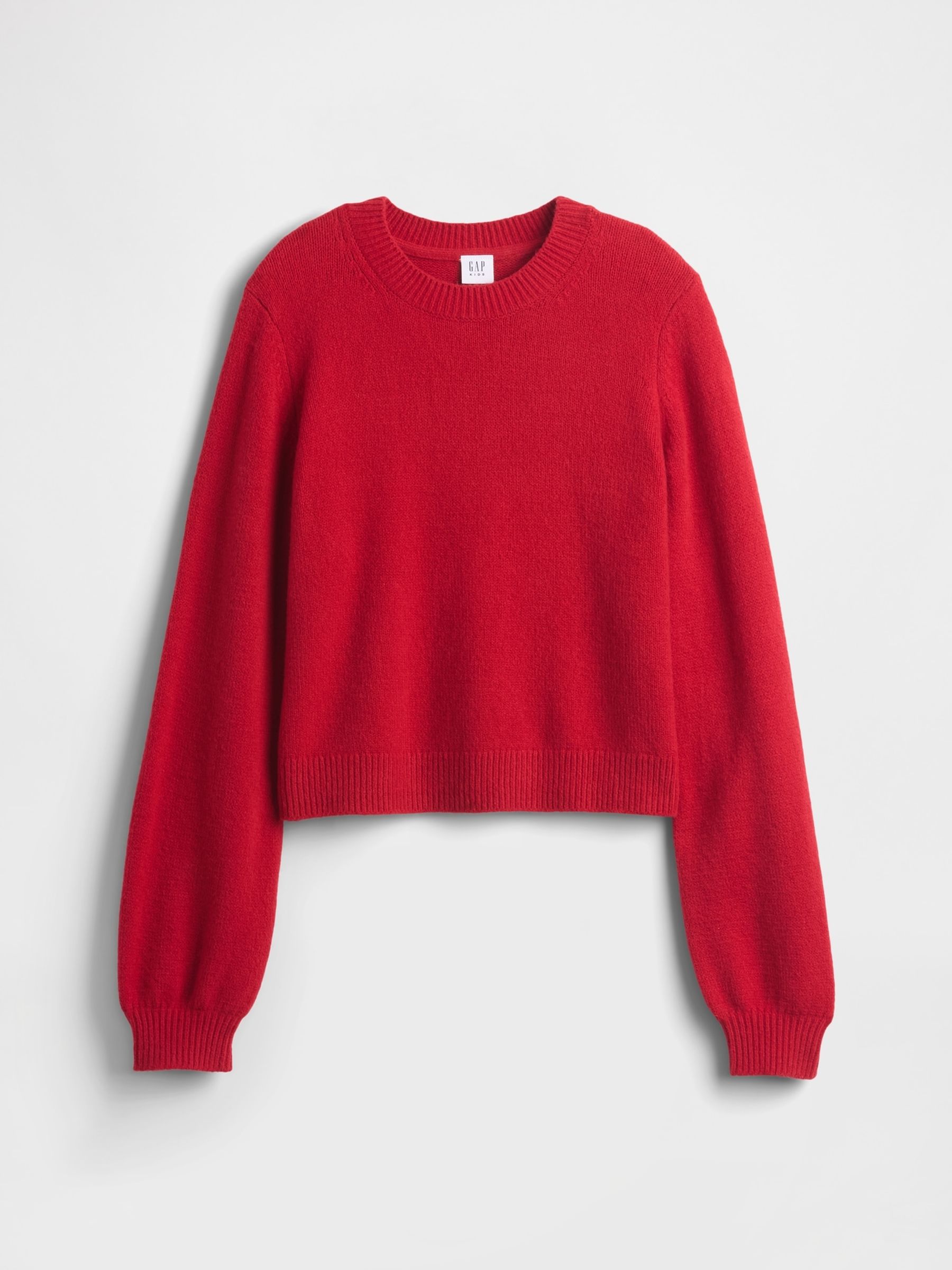 Red CashSoft Crew Neck Sweatshirt (4-13yrs) - Image 1 of 2 Red CashSoft Crew Neck Sweatshirt (4-13yrs) - Image 1 of 2