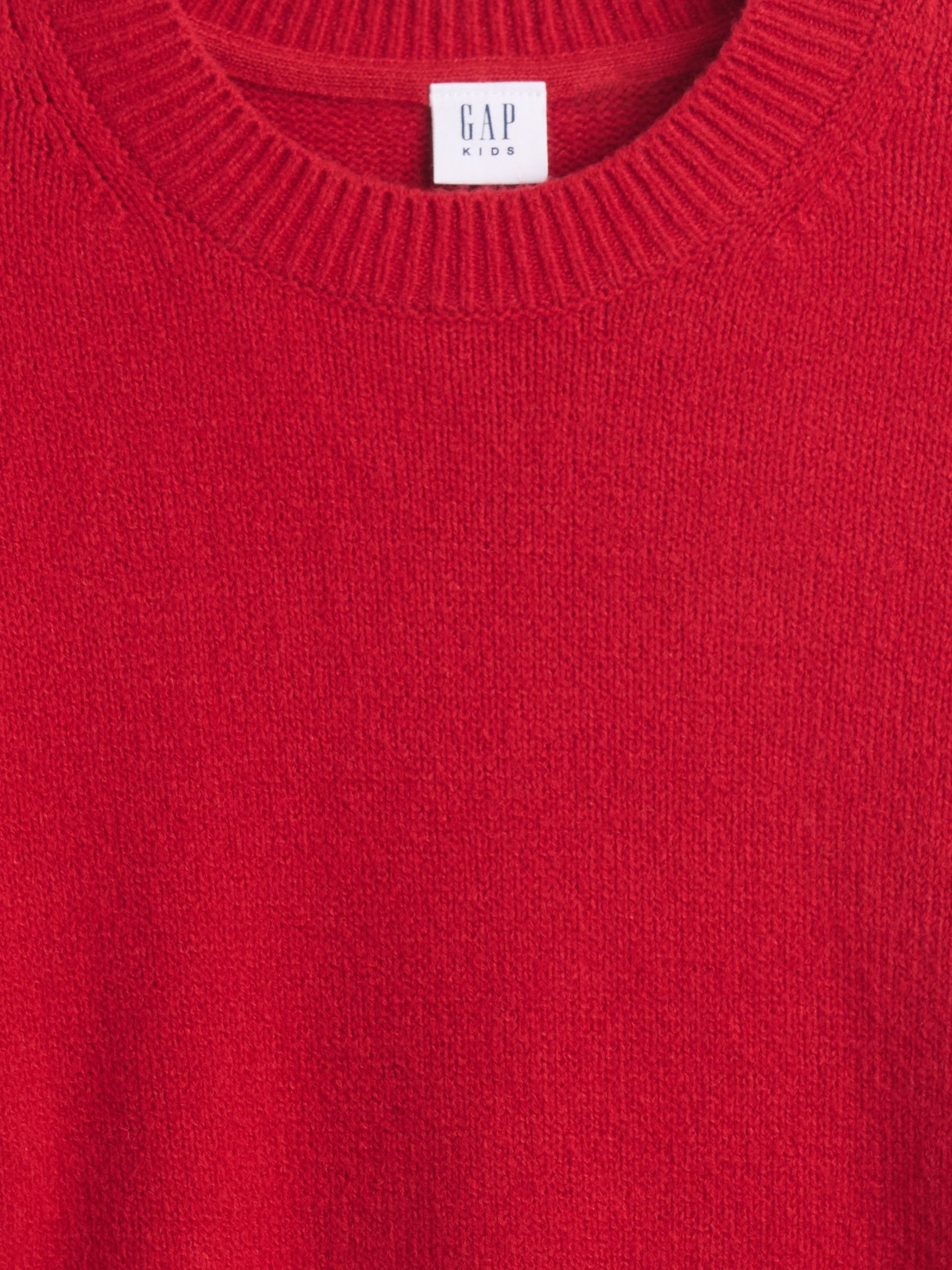 Red CashSoft Crew Neck Sweatshirt (4-13yrs) - Image 2 of 2 Red CashSoft Crew Neck Sweatshirt (4-13yrs) - Image 2 of 2