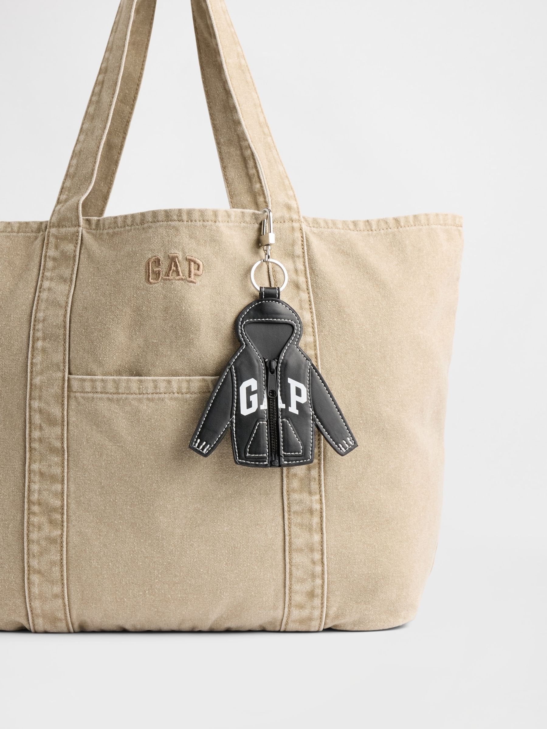 Black Logo Hoodie Keychain Charm - Image 2 of 2