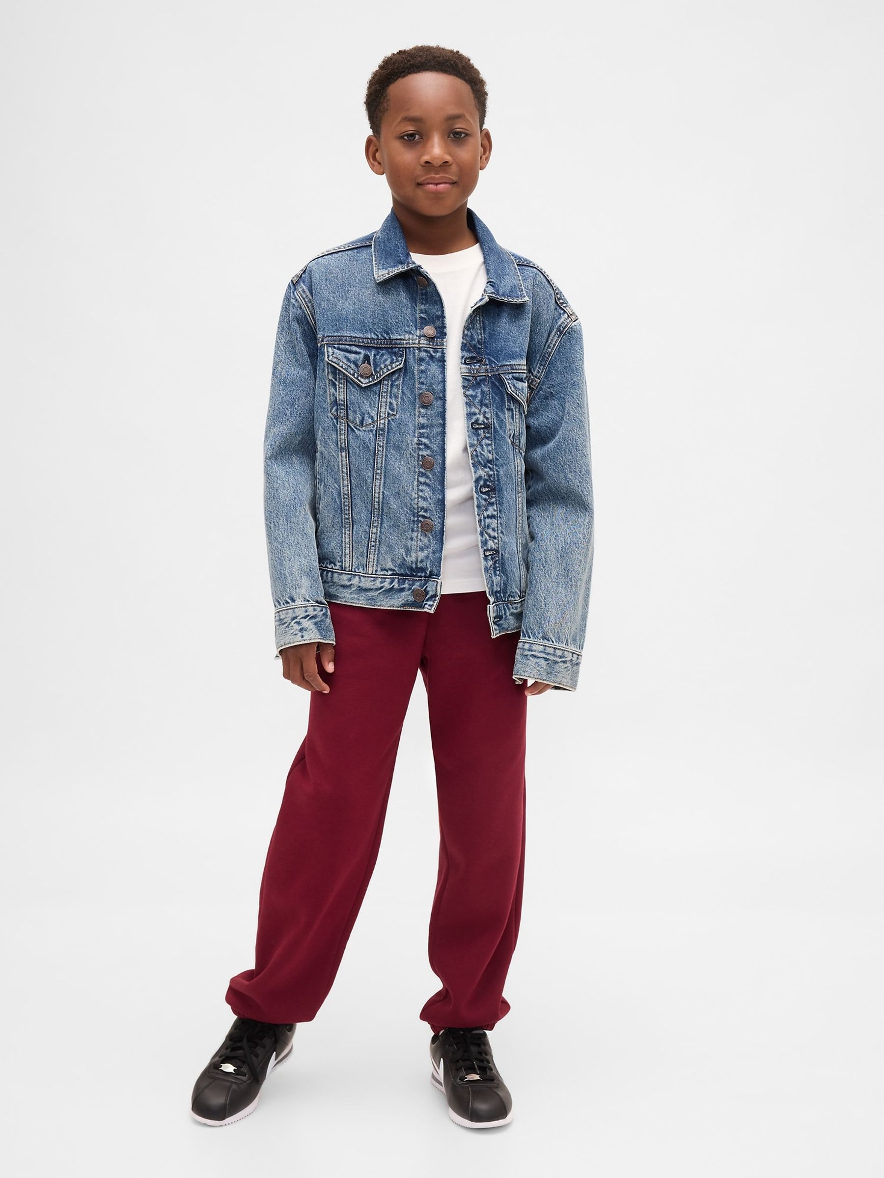 Red Relaxed Logo Joggers (4-13yrs) - Image 2 of 5 Red Relaxed Logo Joggers (4-13yrs) - Image 2 of 5
