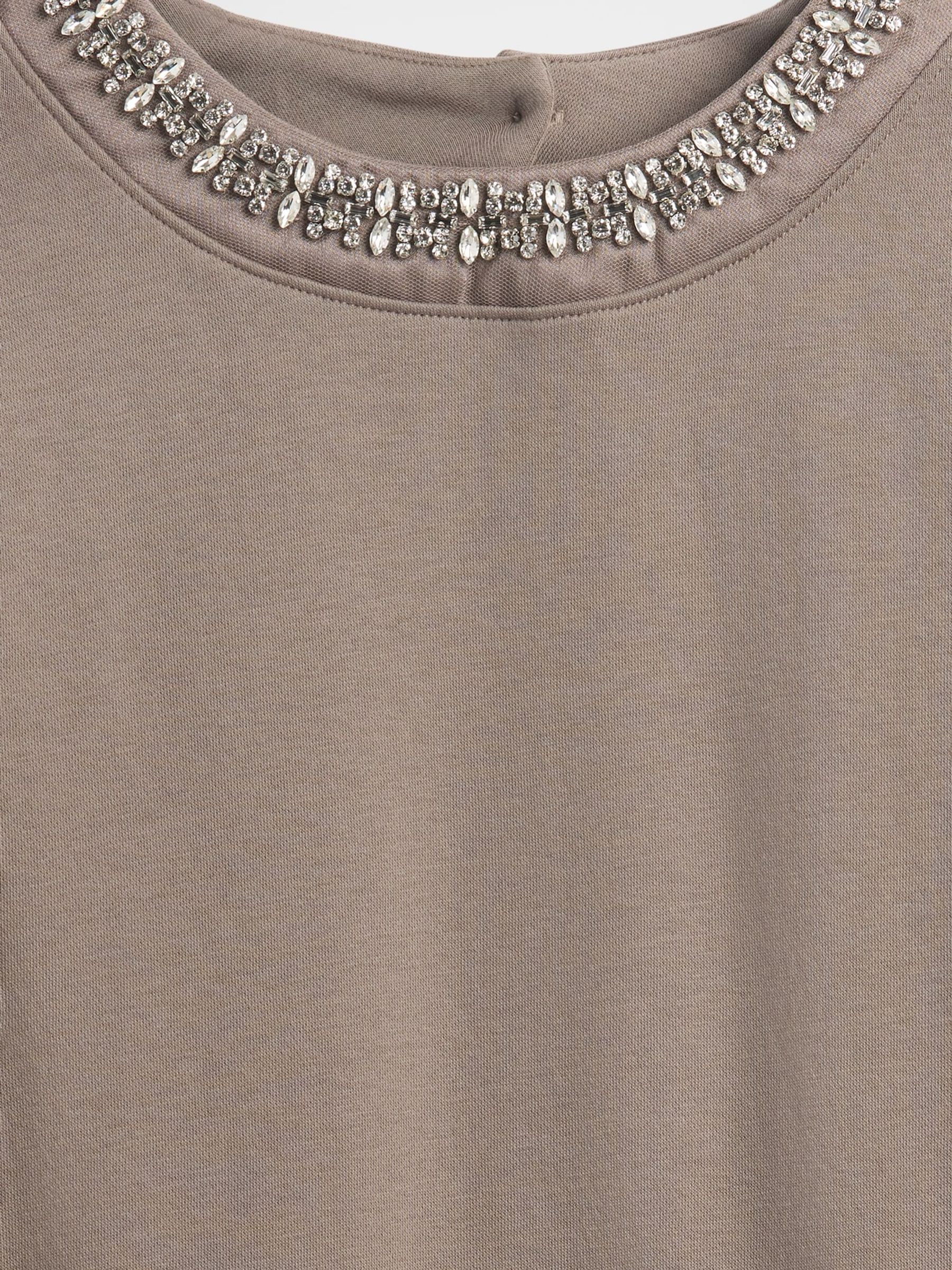 Brown VintageSoft Jewel-Neck Crop Sweatshirt - Image 4 of 4