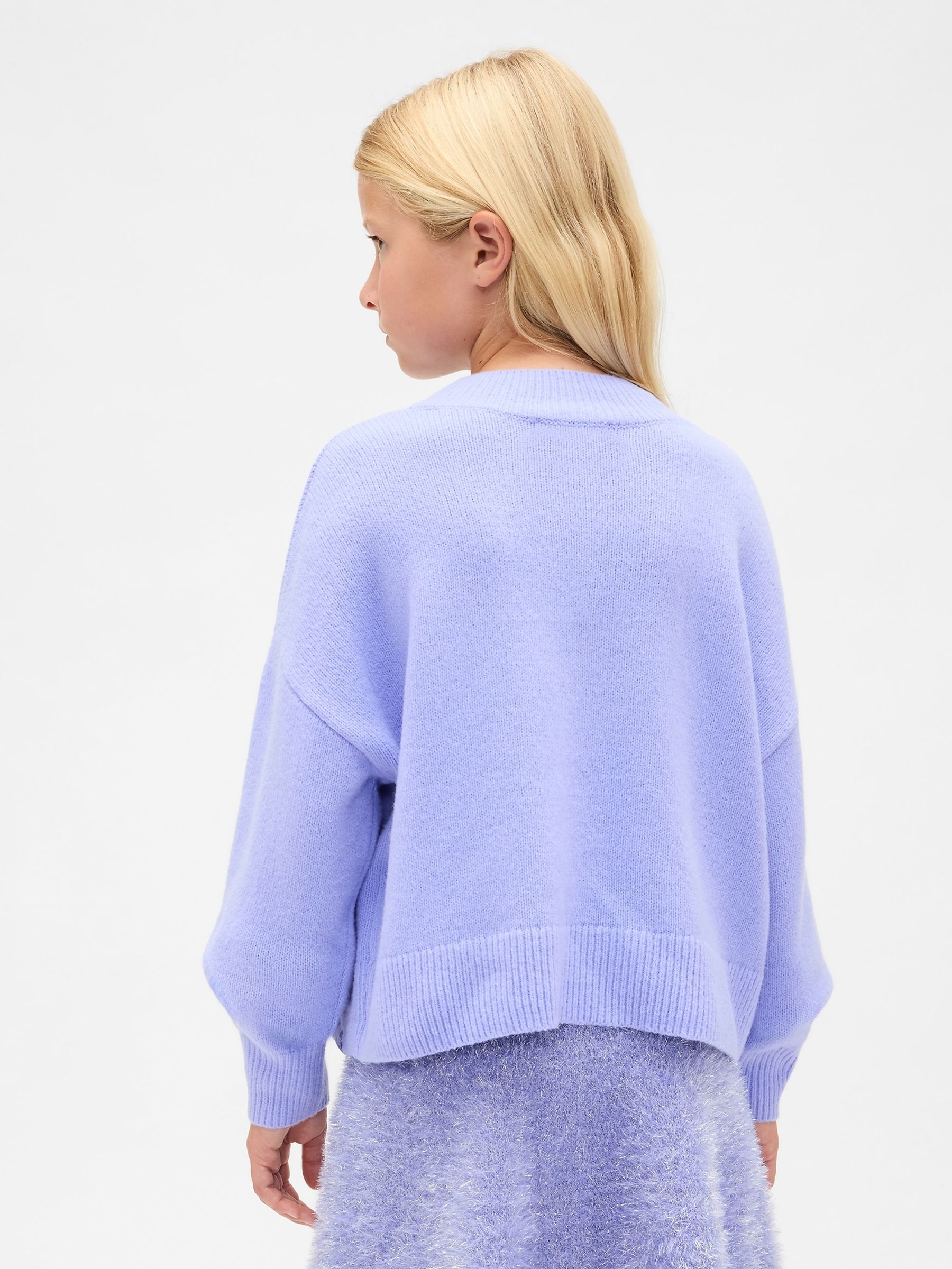 Purple Glinda Wicked CashSoft Relaxed Jumper (4-13yrs) - Image 2 of 5