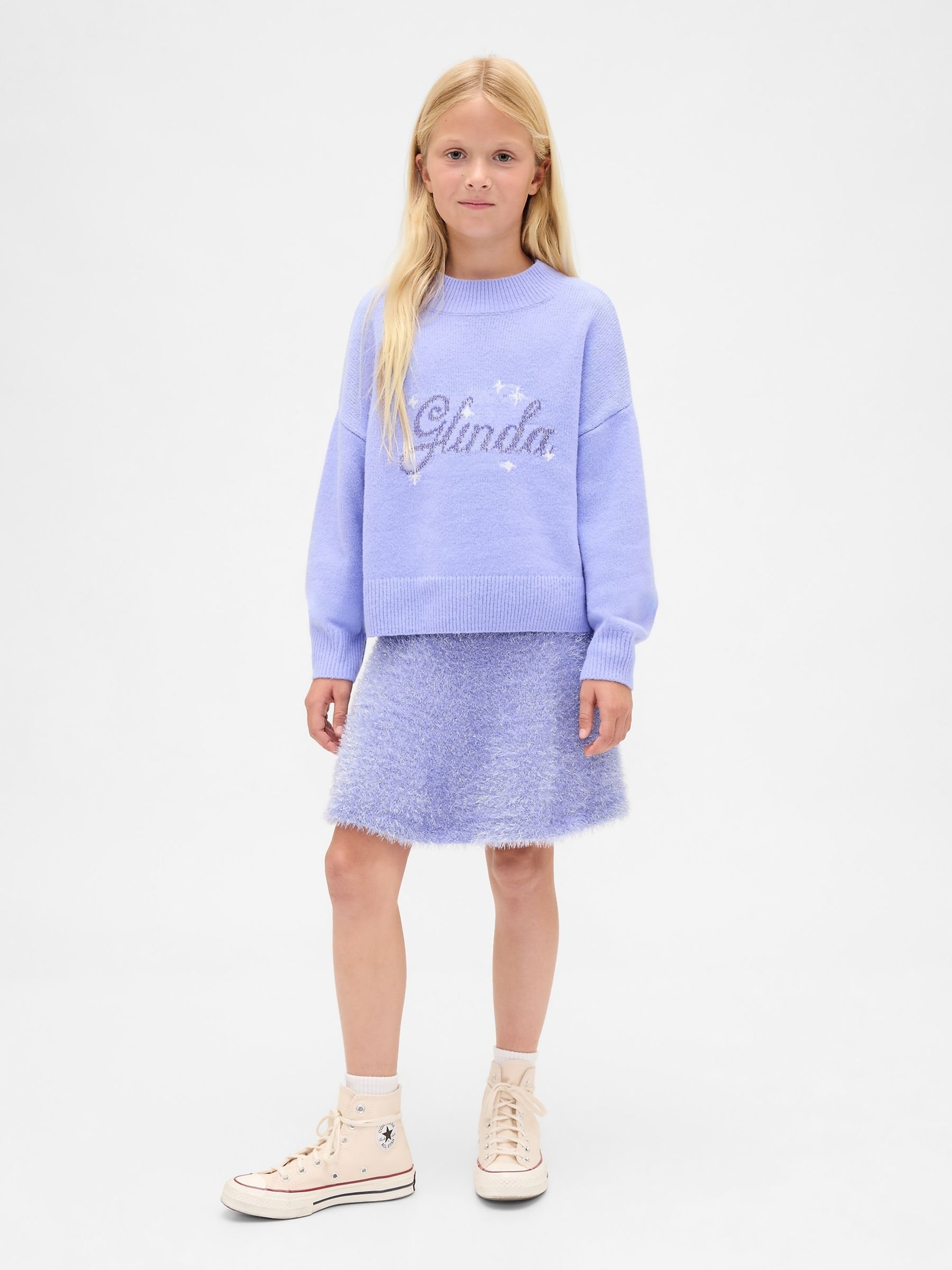 Purple Glinda Wicked CashSoft Relaxed Jumper (4-13yrs) - Image 3 of 5