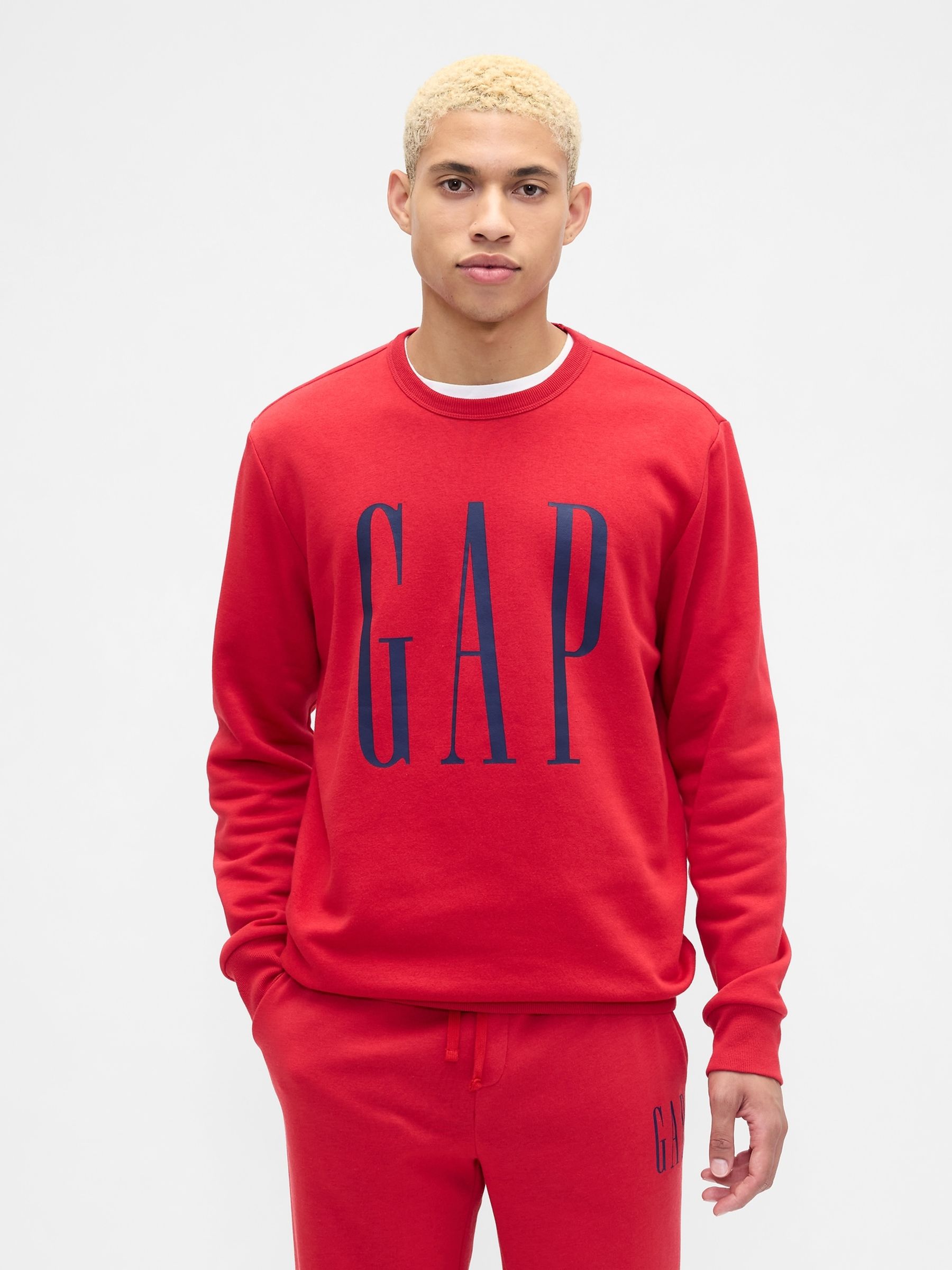 Red Logo Crew Neck Sweatshirt - Image 1 of 2