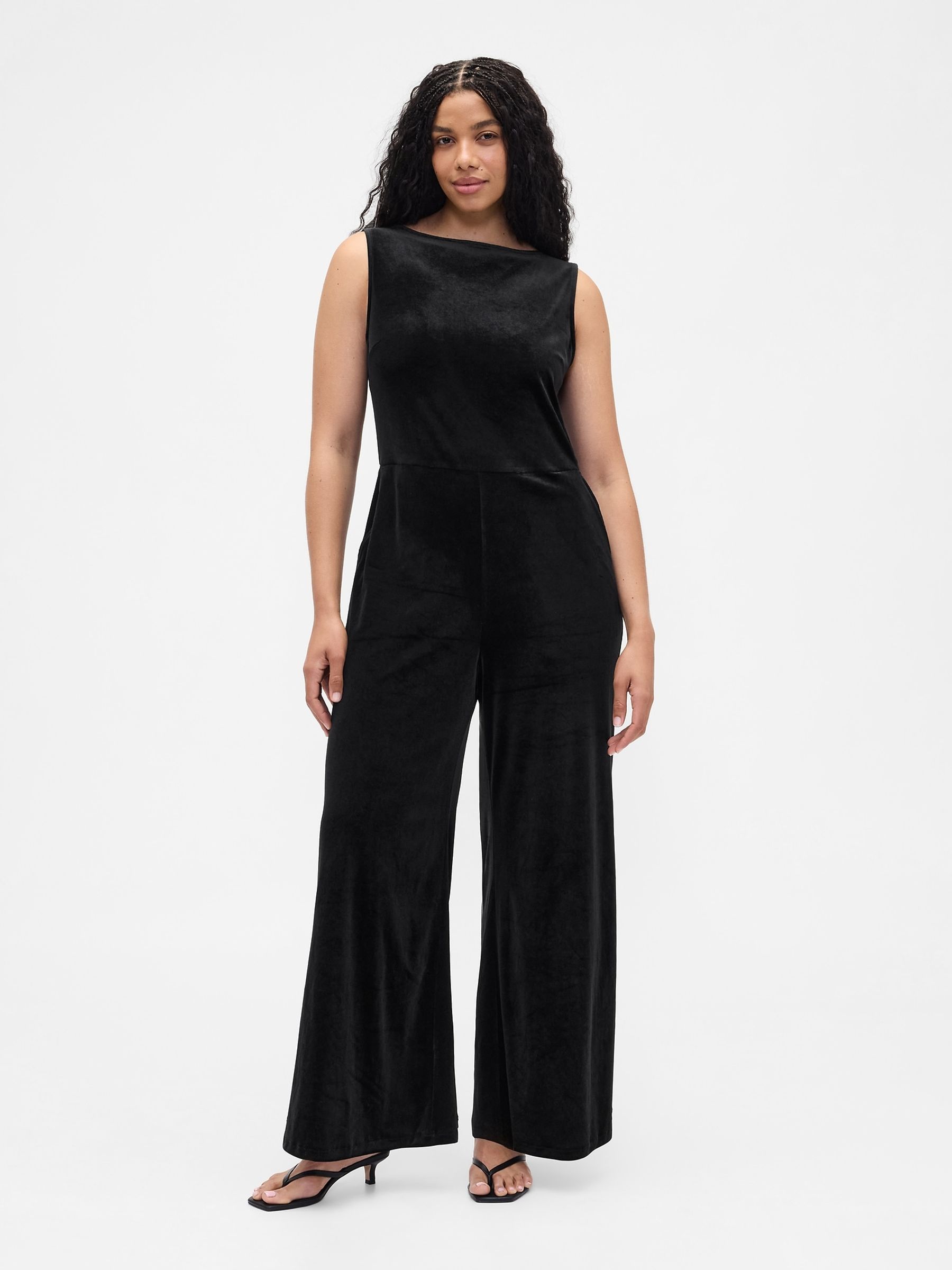 Black Wide-Leg Jumpsuit - Image 3 of 6