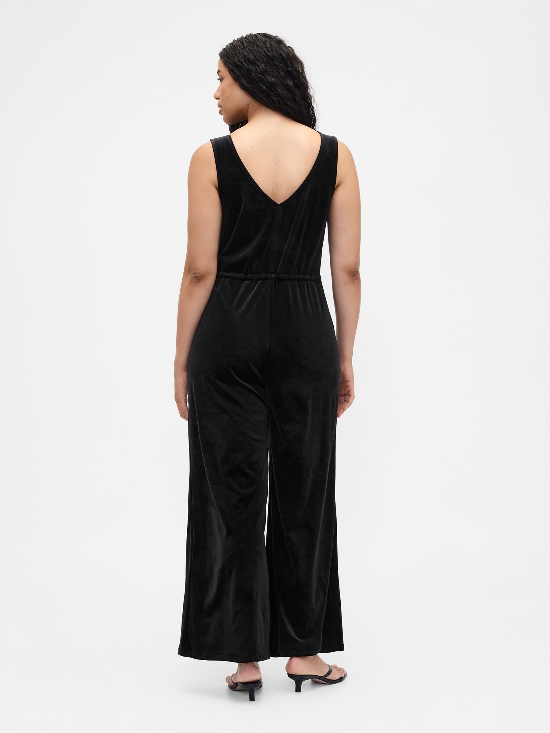 Black Wide-Leg Jumpsuit - Image 4 of 6