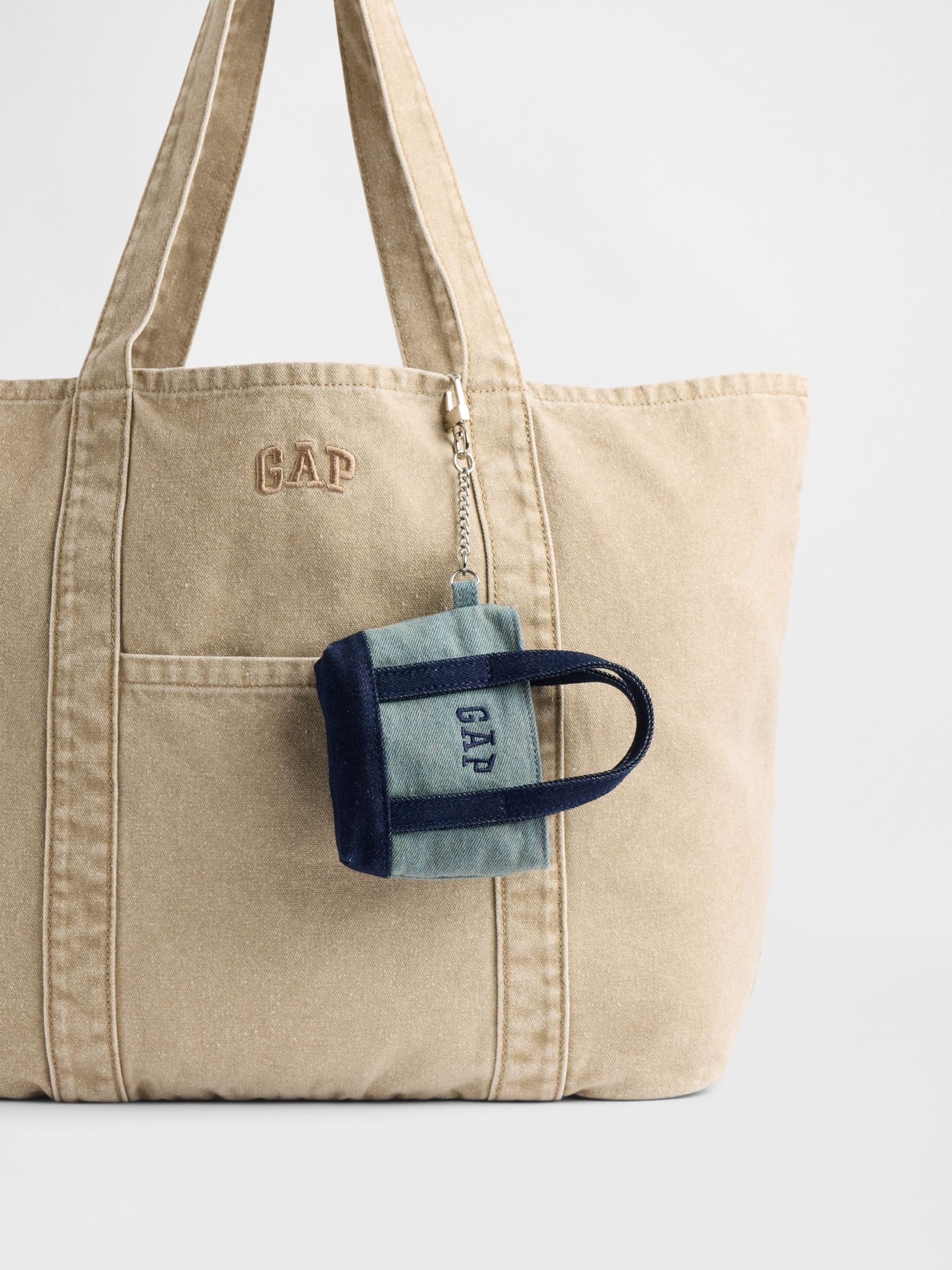 Blue Logo Tote Keychain Charm - Image 2 of 2 Blue Logo Tote Keychain Charm - Image 2 of 2