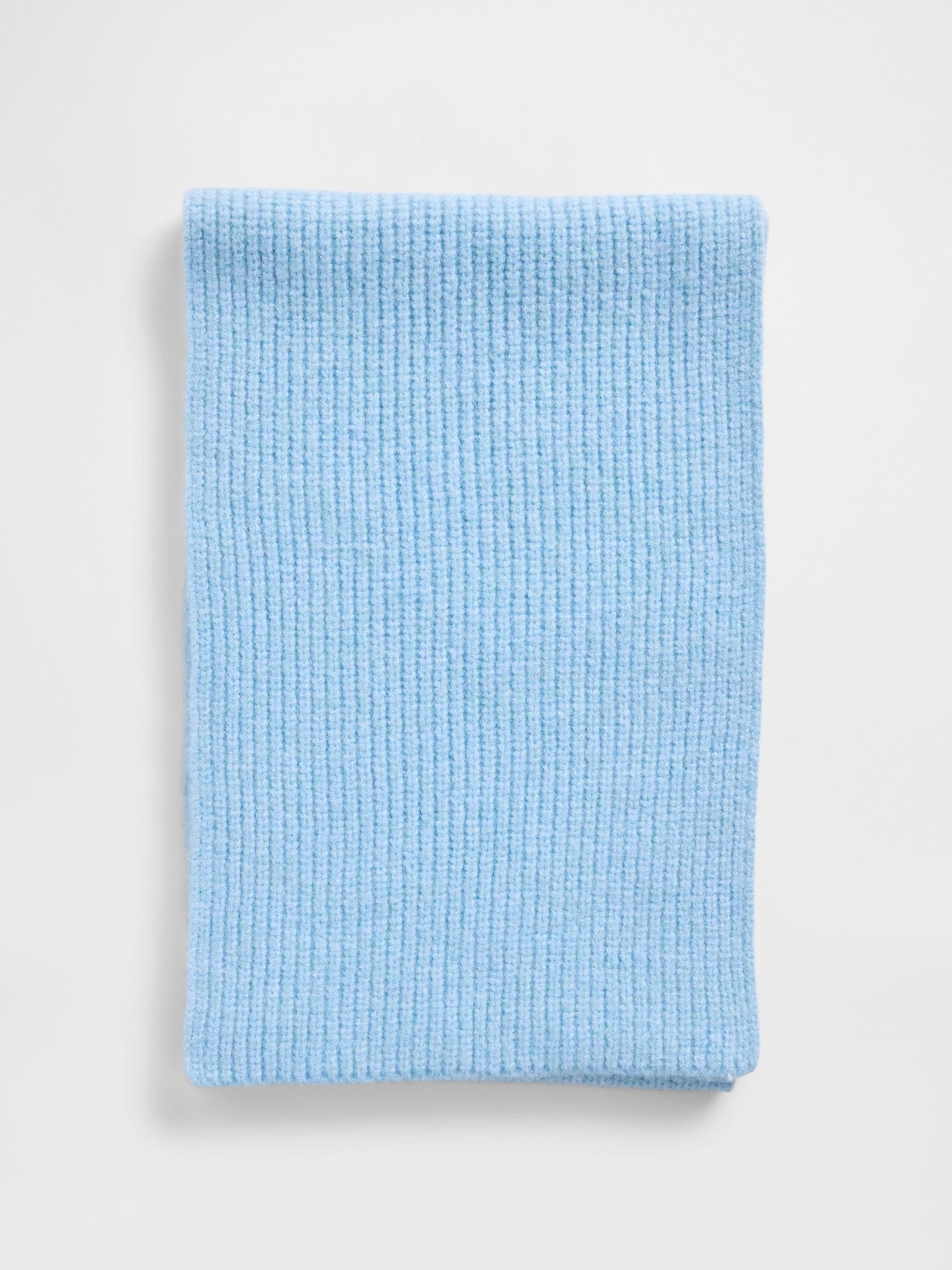 Blue CashSoft Ribbed Scarf - Image 1 of 1
