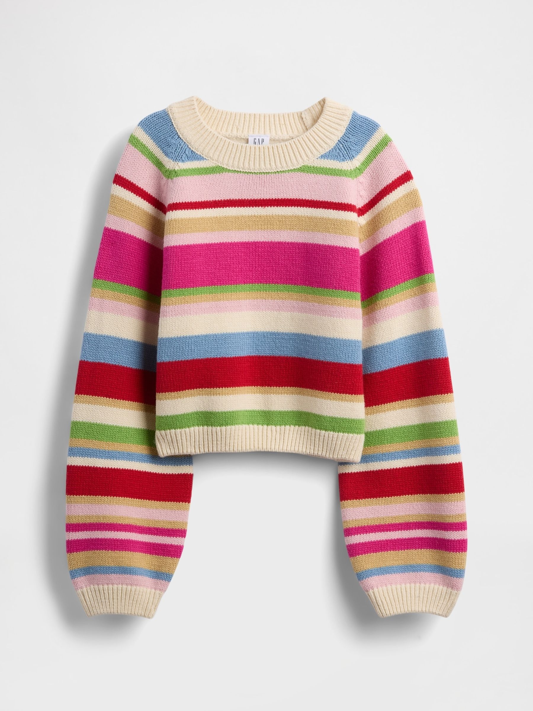 Multi Relaxed Crew Neck Jumper (4-13yrs) - Image 4 of 5