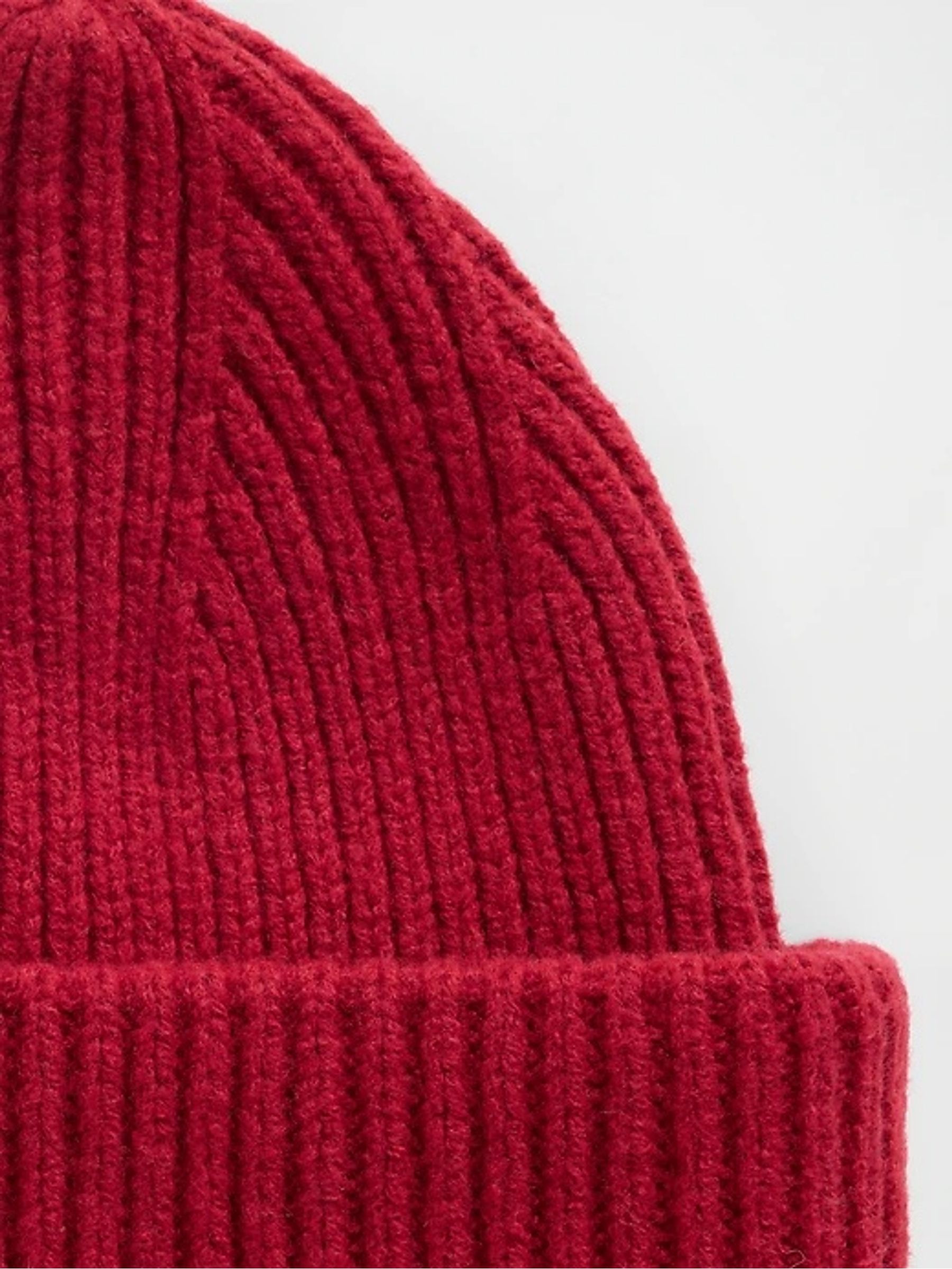 Red Adults CashSoft Stretch Beanie - Image 2 of 5