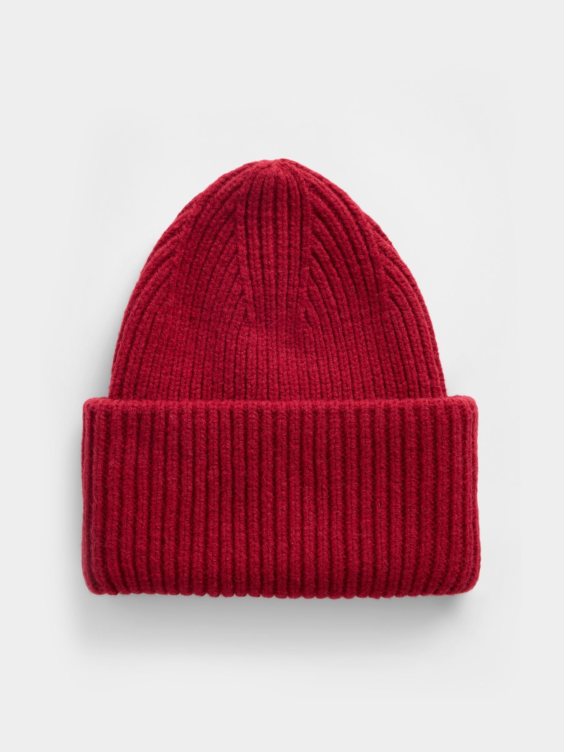 Red Adults CashSoft Stretch Beanie - Image 5 of 5 Red Adults CashSoft Stretch Beanie - Image 5 of 5