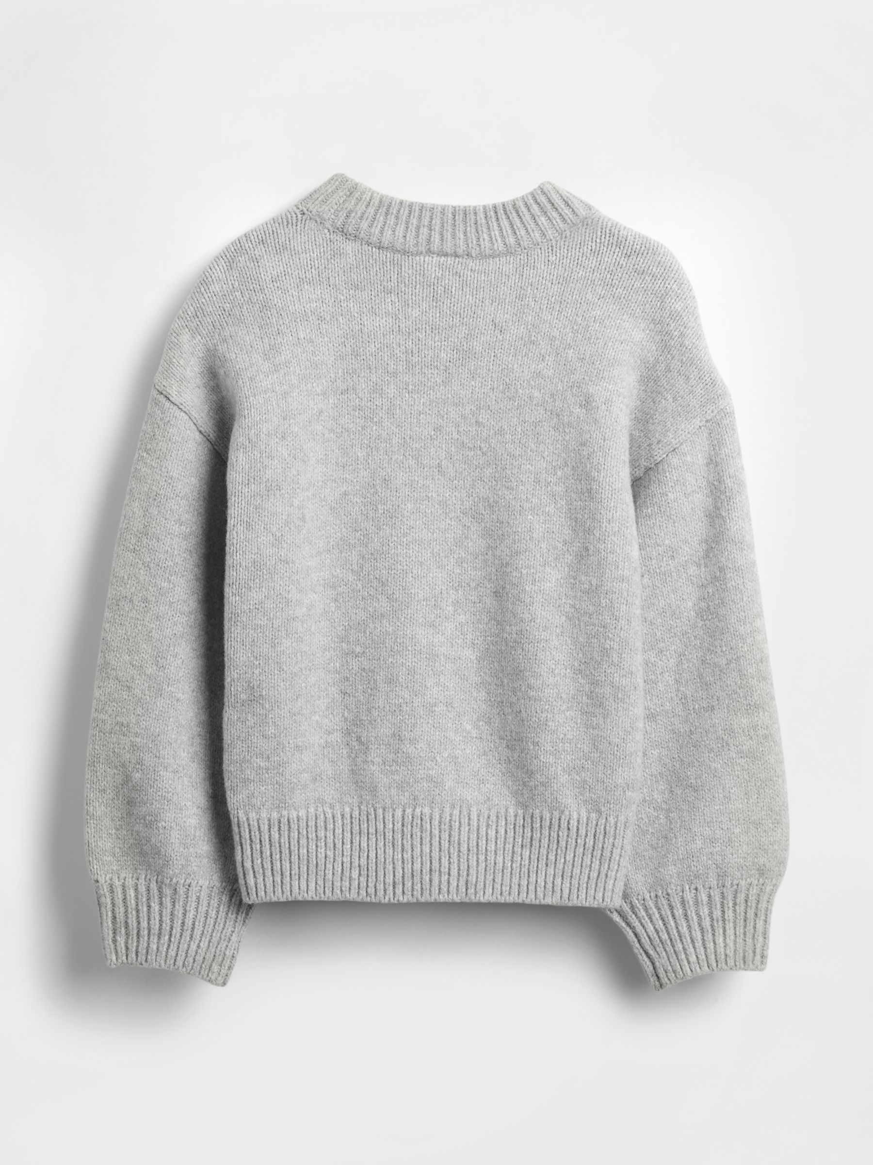 Grey CashSoft Bow Jumper (6mths-5yrs) - Image 2 of 2 Grey CashSoft Bow Jumper (6mths-5yrs) - Image 2 of 2