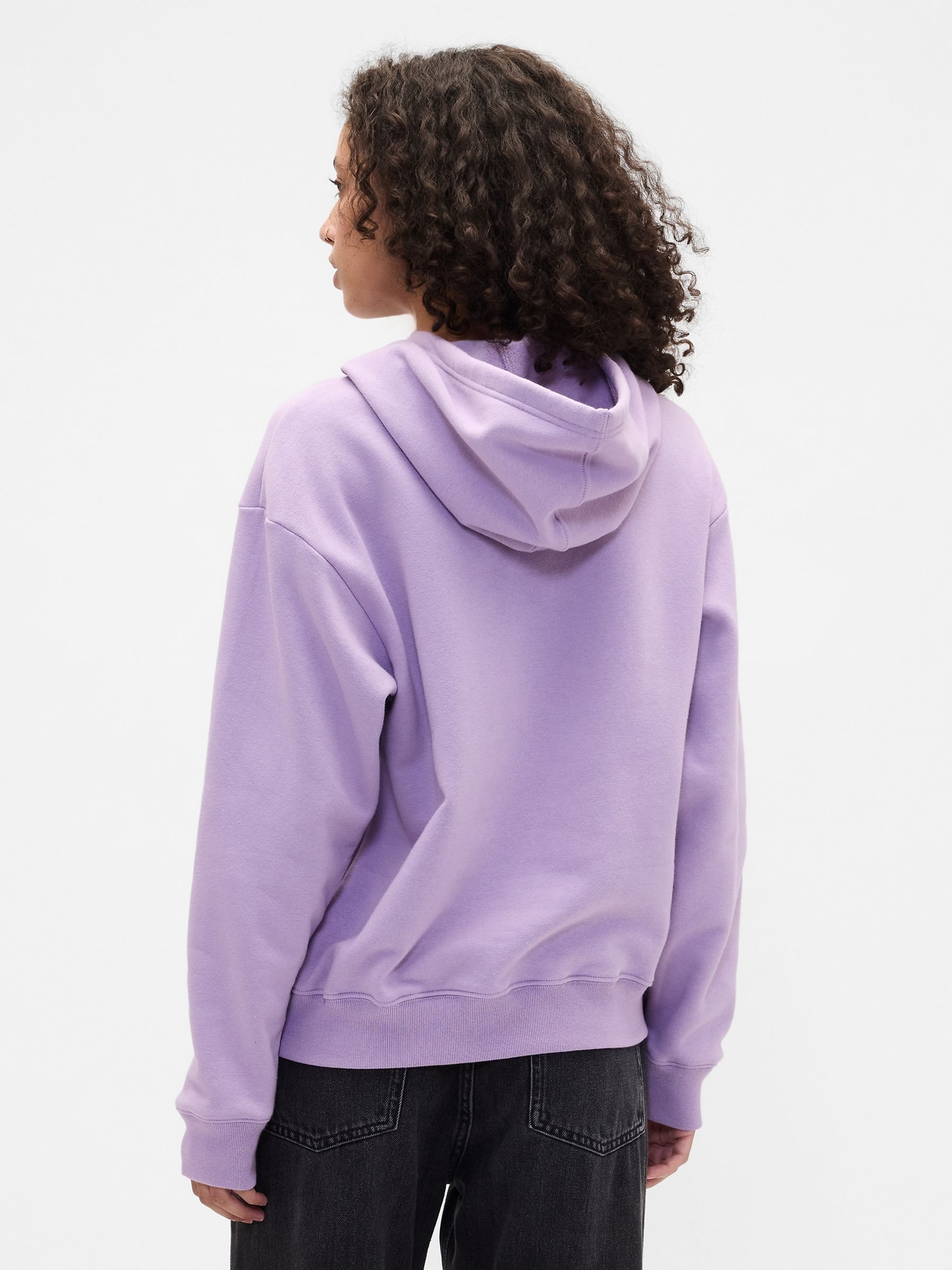 Purple Relaxed Logo Hoodie - Image 2 of 4
