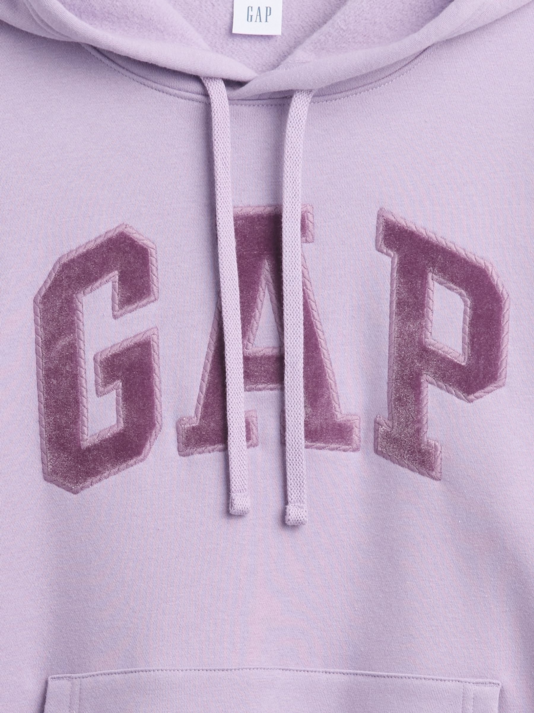 Purple Relaxed Logo Hoodie - Image 4 of 4