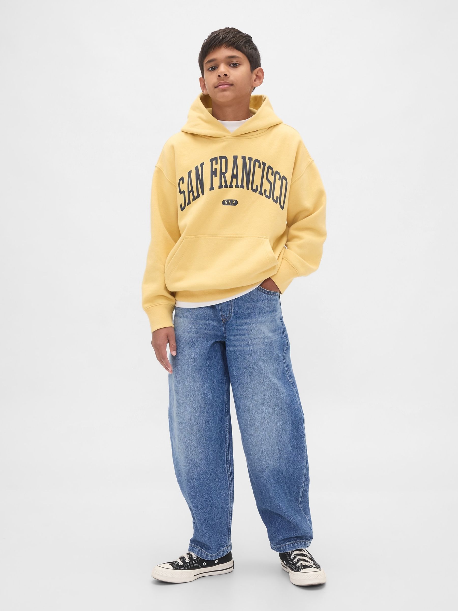 Blue Easy Baggy Barrel Jeans (4-13yrs) - Image 3 of 5