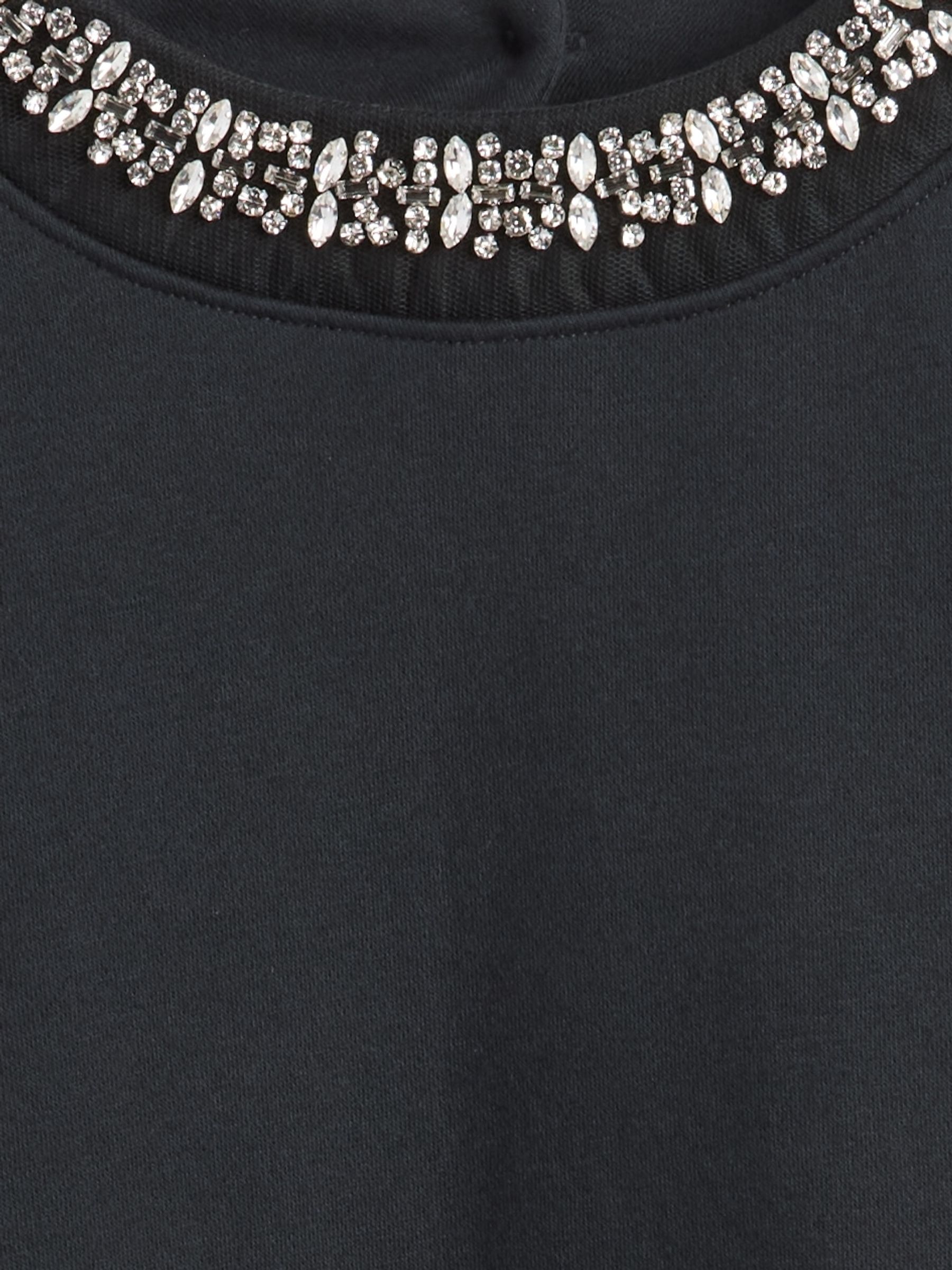 Black VintageSoft Jewel-Neck Crop Sweatshirt - Image 4 of 4