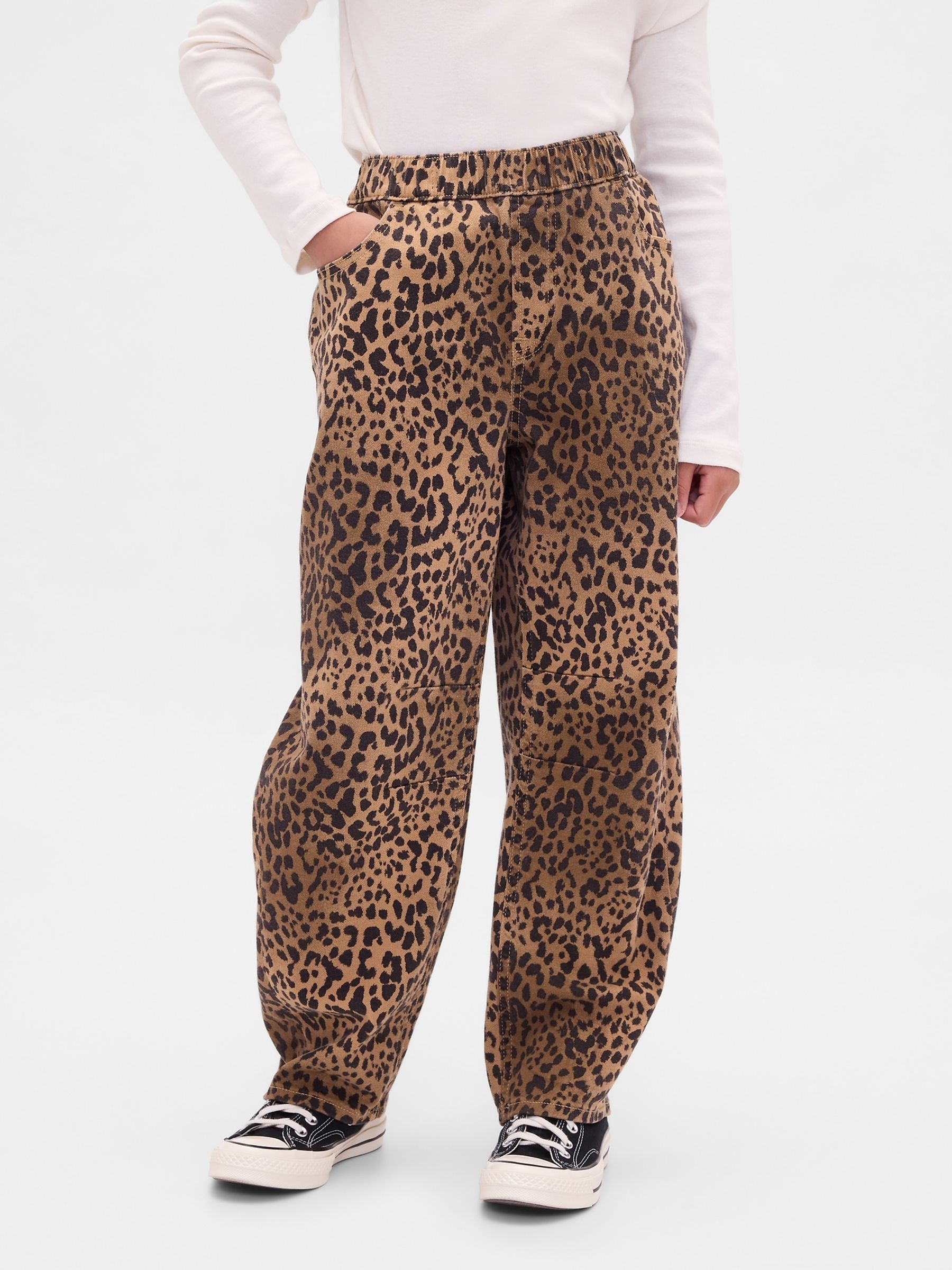 Animal High Waisted Easy Barrel Jeans (4-13yrs) - Image 1 of 6 Animal High Waisted Easy Barrel Jeans (4-13yrs) - Image 1 of 6