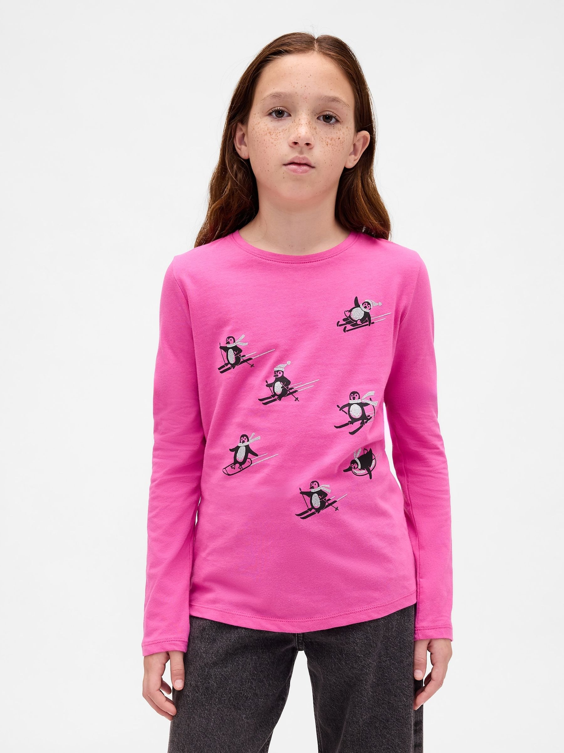 Pink Long Sleeve T-Shirt - Image 1 of 4