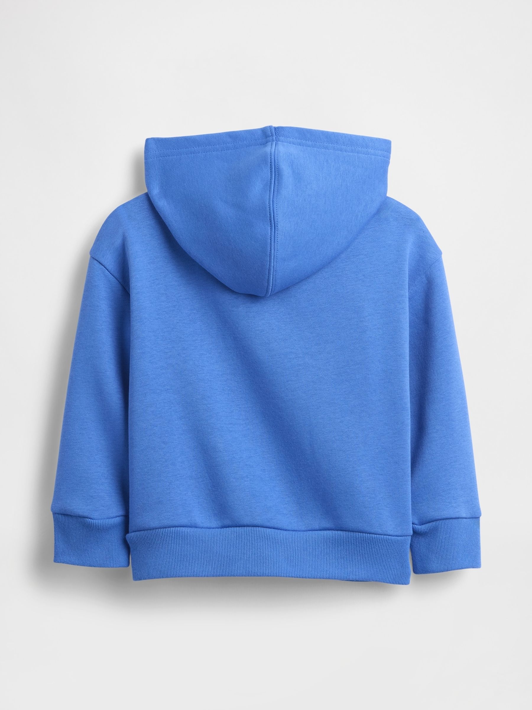 Blue Relaxed Logo Print Zip Hoodie - Image 2 of 3 Blue Relaxed Logo Print Zip Hoodie - Image 2 of 3