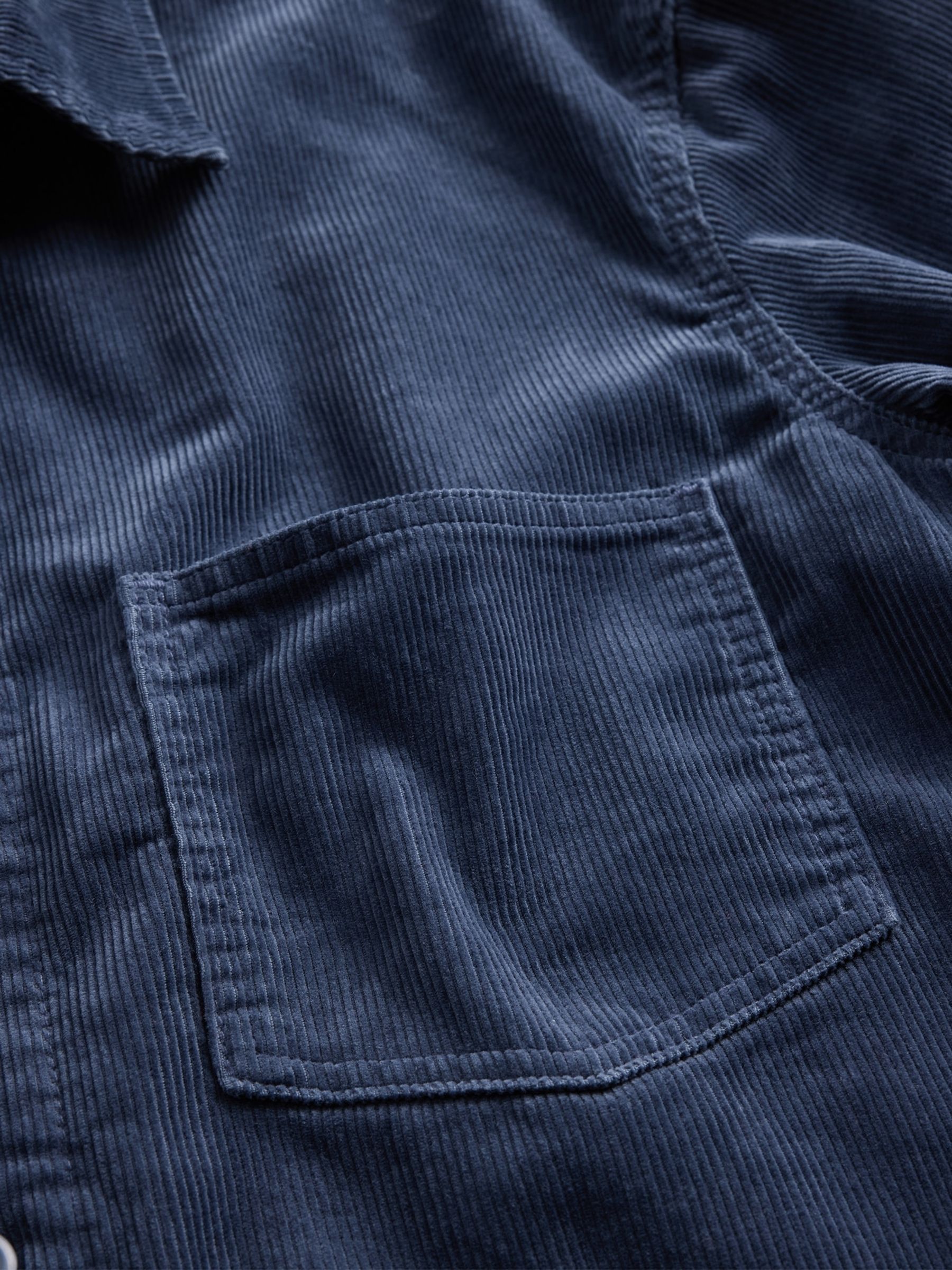 Blue Corduroy Shirt Jacket - Image 4 of 4 Blue Corduroy Shirt Jacket - Image 4 of 4