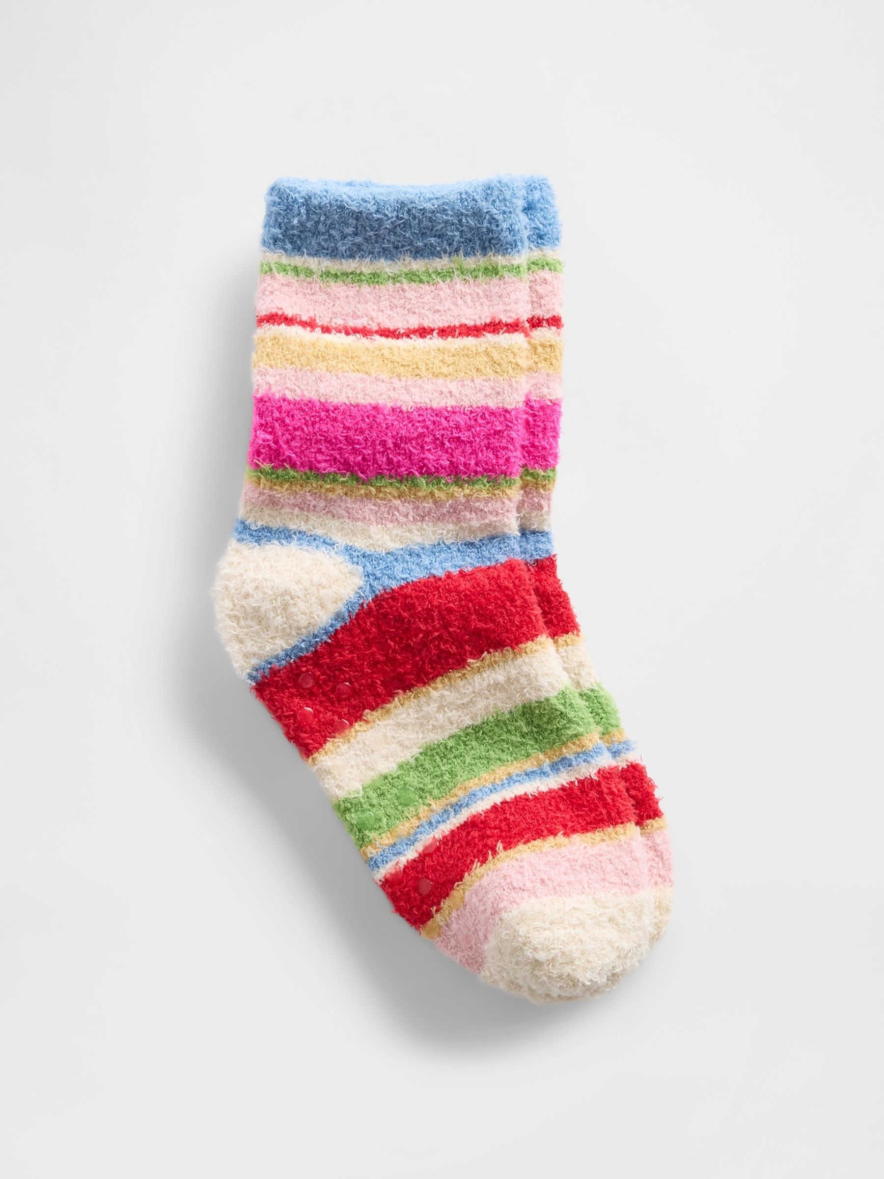 Multi Stripe Kids Fluffy Socks - Image 1 of 1