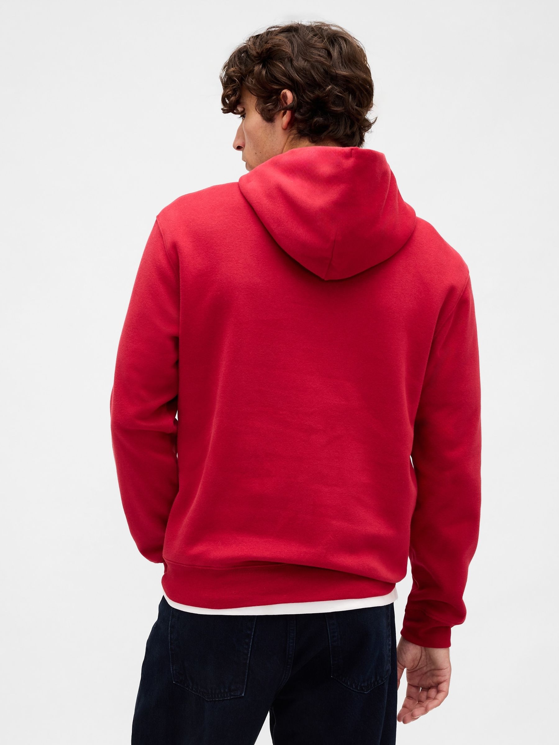 Red VintageSoft Arch Logo Hoodie - Image 2 of 4