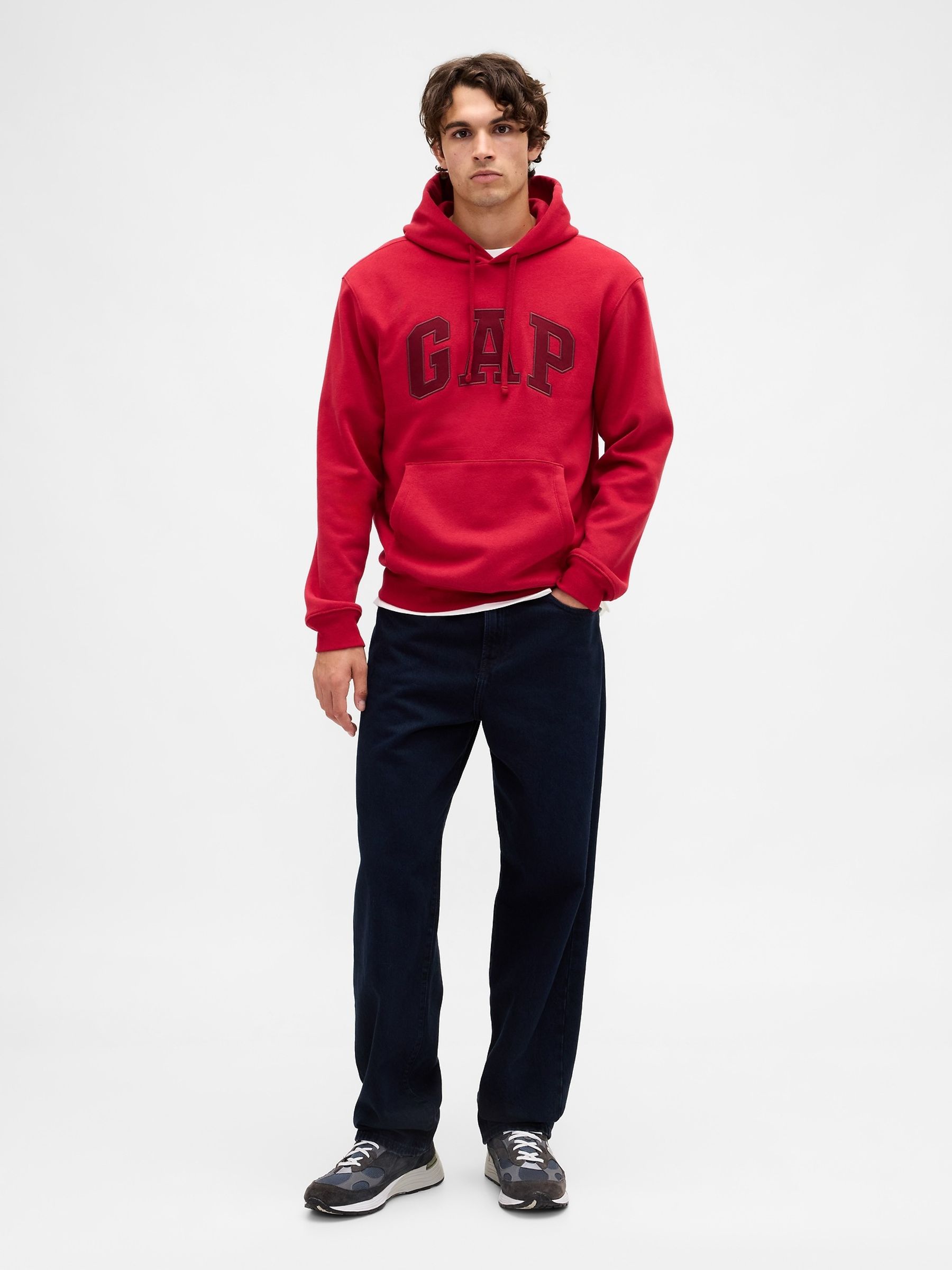 Red VintageSoft Arch Logo Hoodie - Image 3 of 4