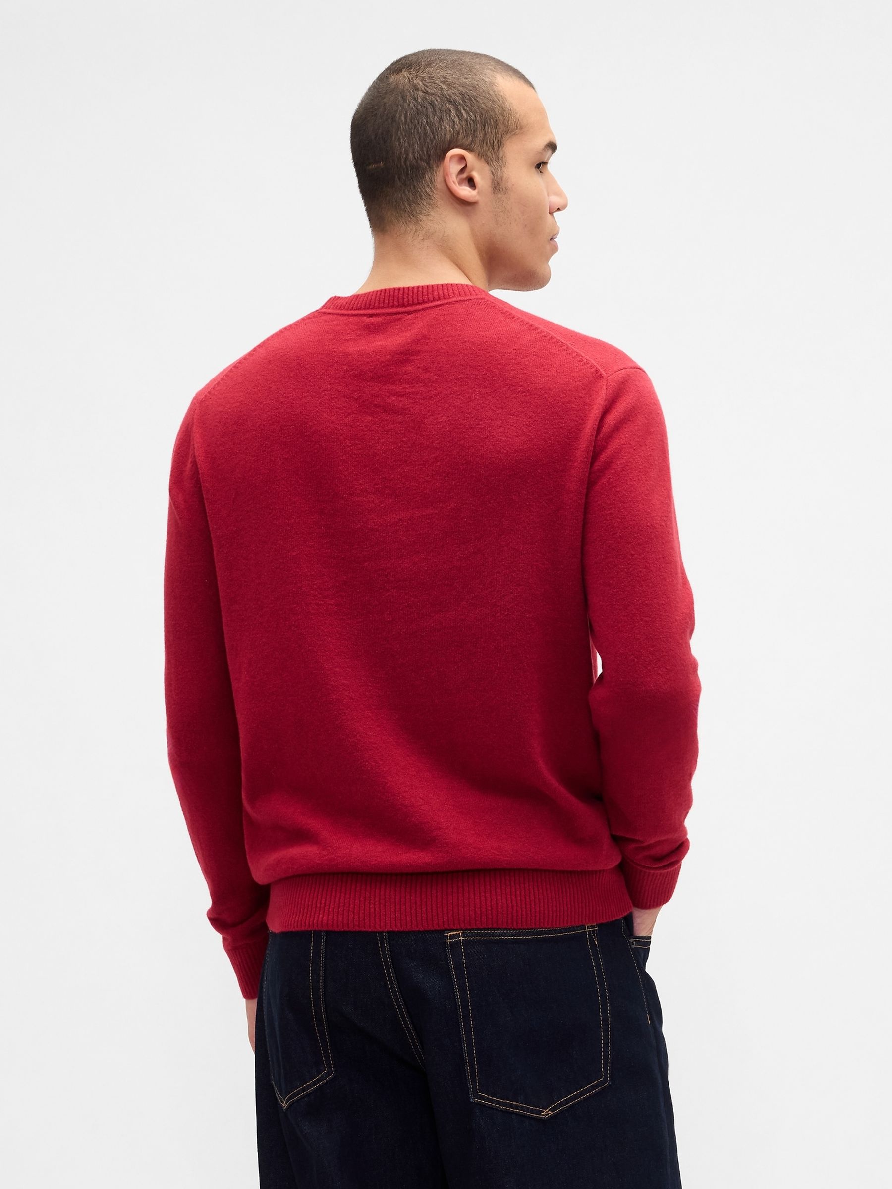 Red CashSoft Crew Sweatshirt - Image 2 of 4