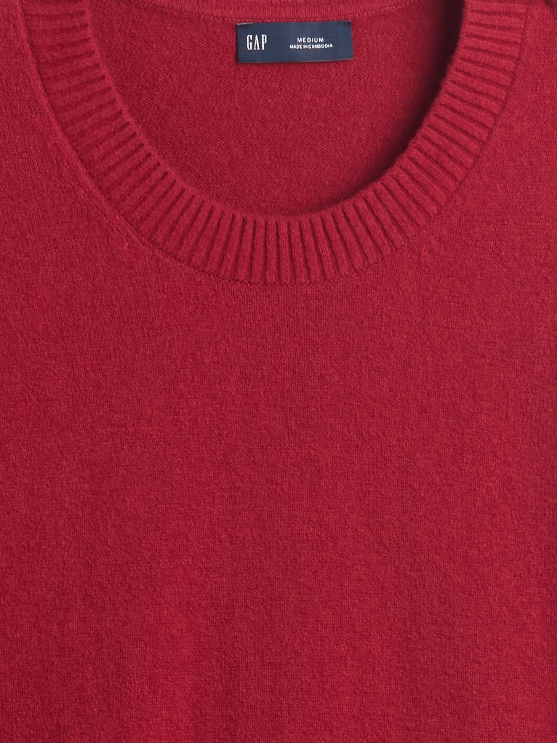 Red CashSoft Crew Sweatshirt - Image 4 of 4