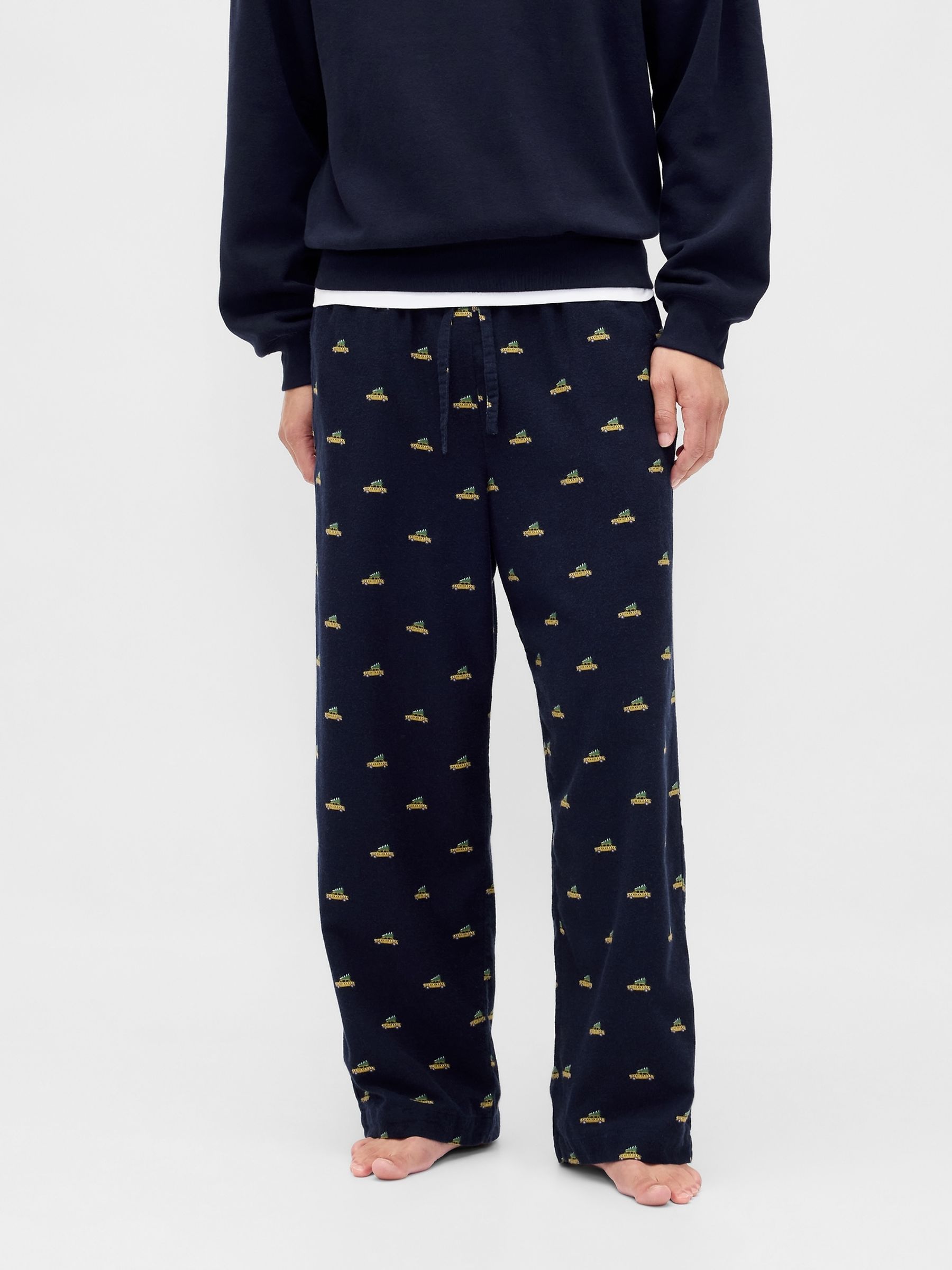 Navy Blue Softest Flannel Pyjama Bottoms - Image 2 of 3