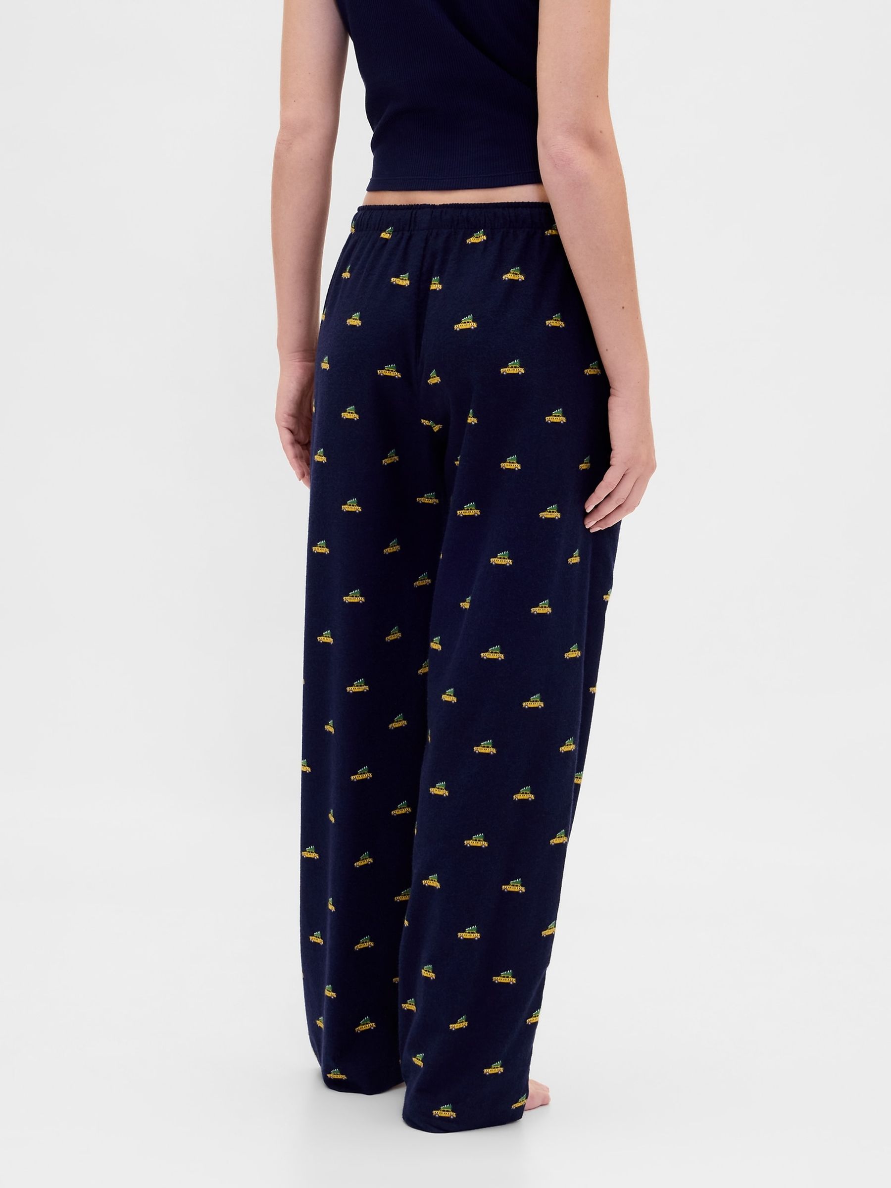 Navy Blue Softest Flannel Pyjama Bottoms - Image 5 of 6