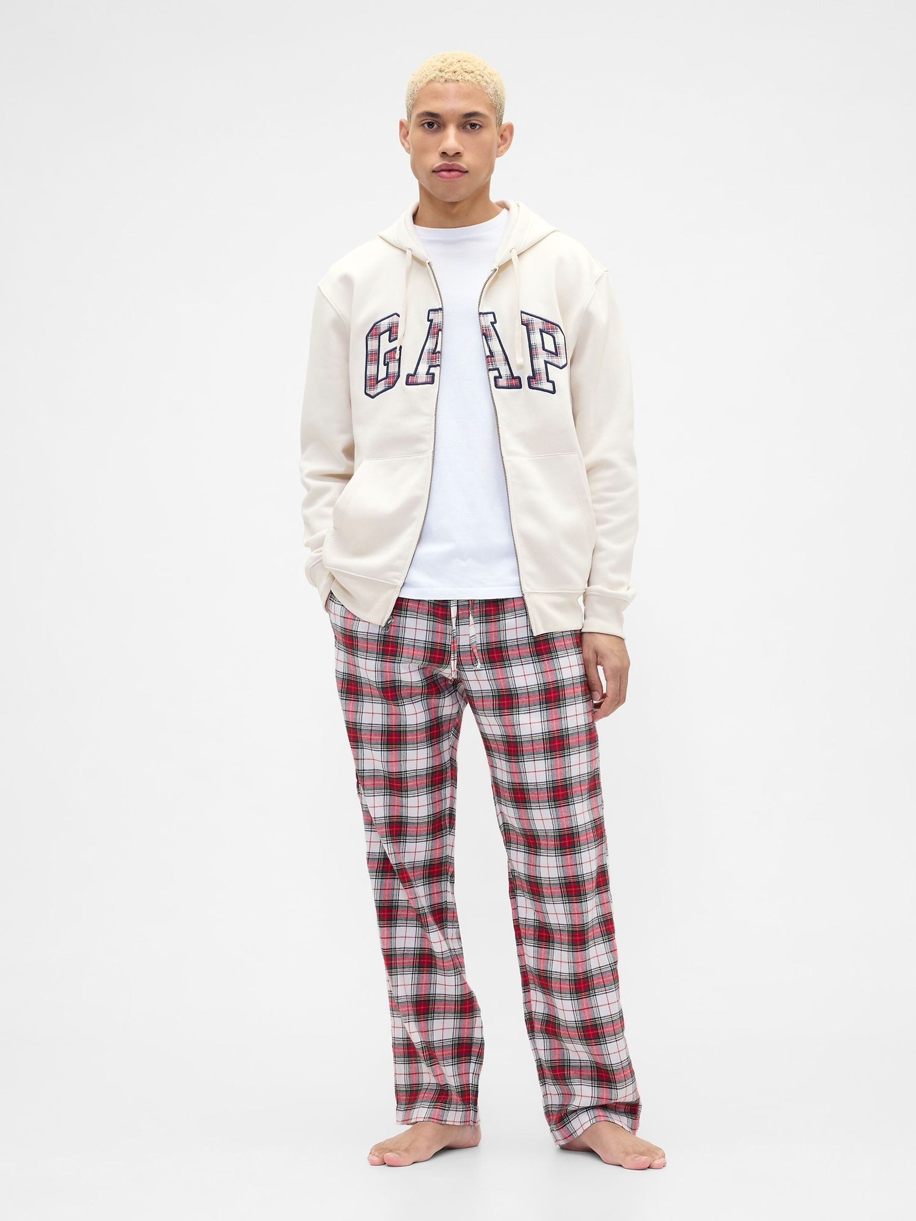 Cream Relaxed Logo Zip Hoodie - Image 3 of 4