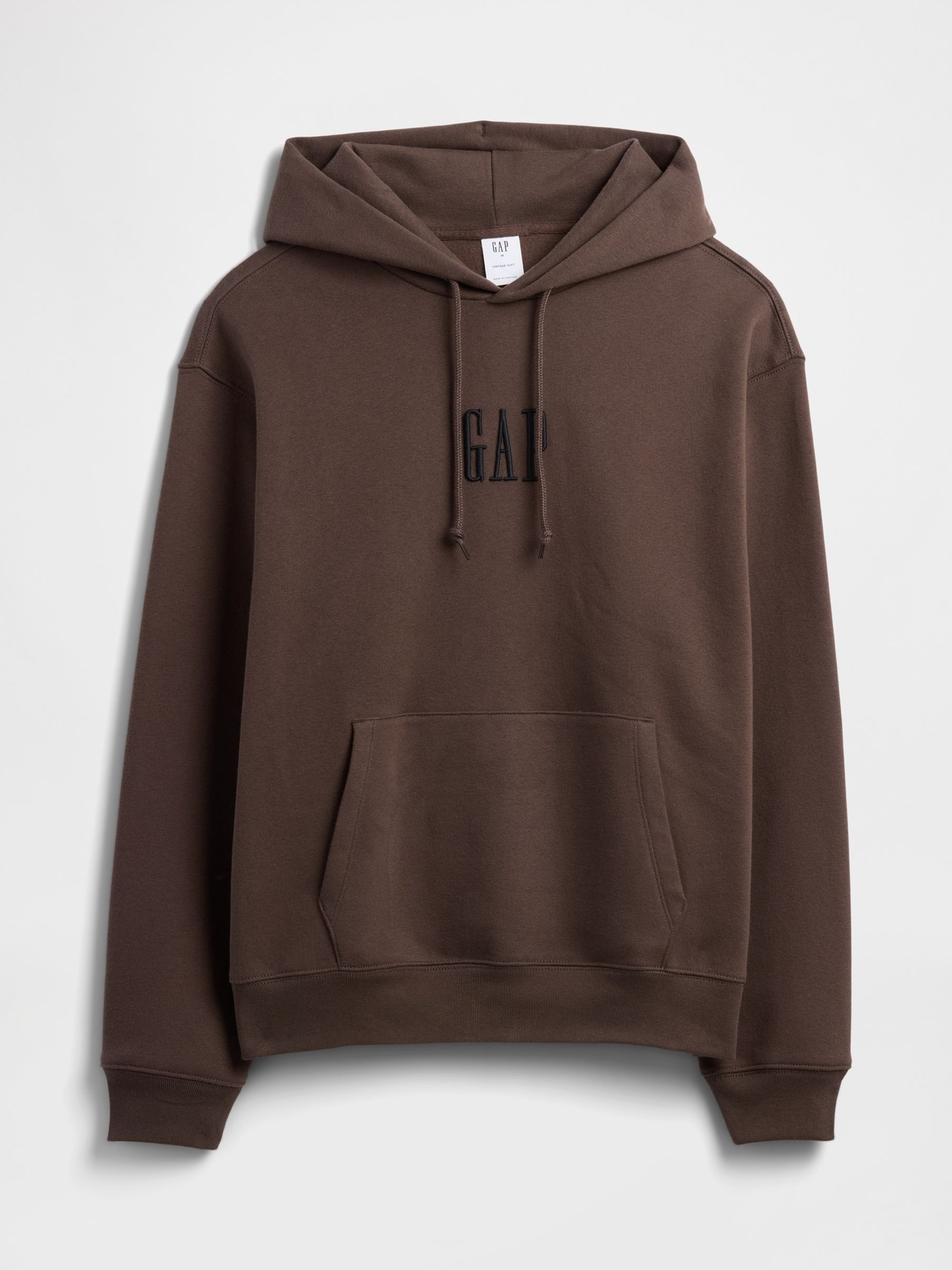 Brown Vintage Soft Oversized Mini Logo Hoodie - Image 4 of 4 Brown Vintage Soft Oversized Mini Logo Hoodie - Image 4 of 4