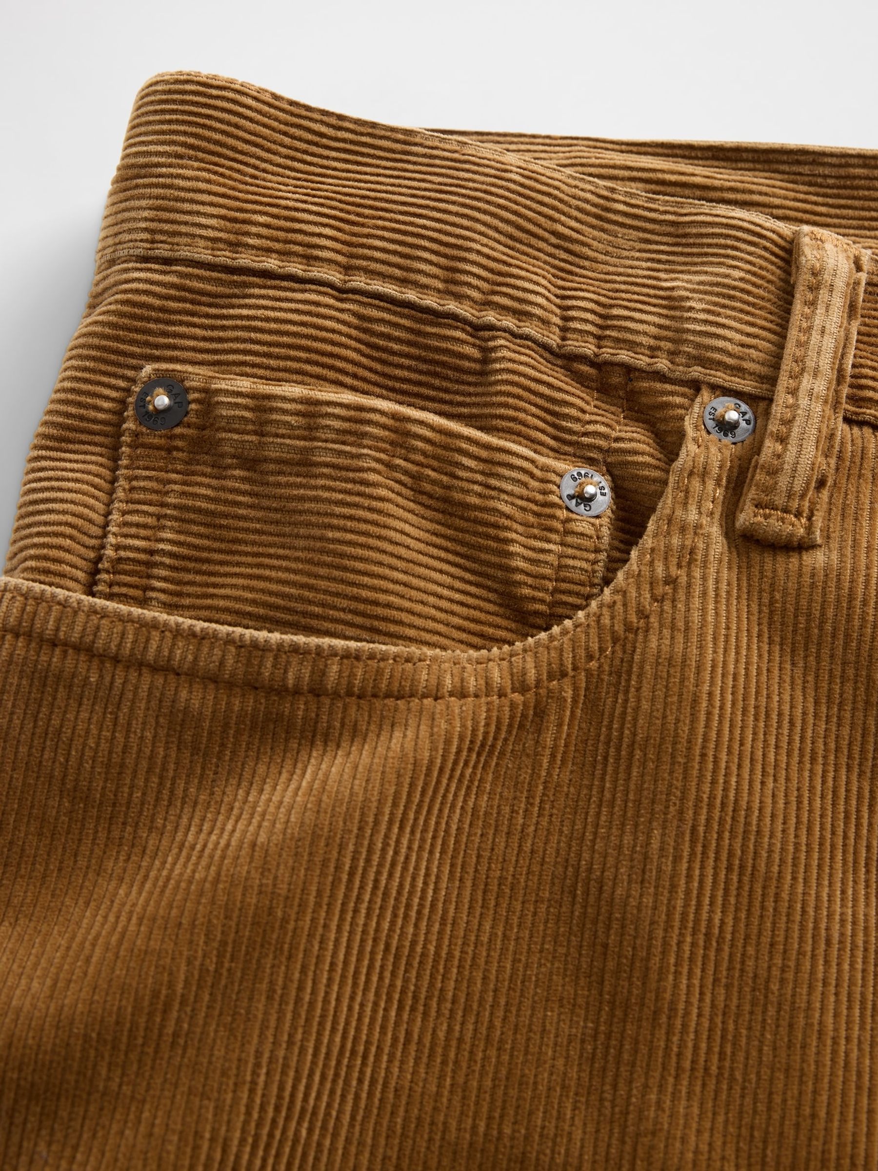 Brown Corduroy Relaxed Straight Trousers - Image 5 of 5 Brown Corduroy Relaxed Straight Trousers - Image 5 of 5