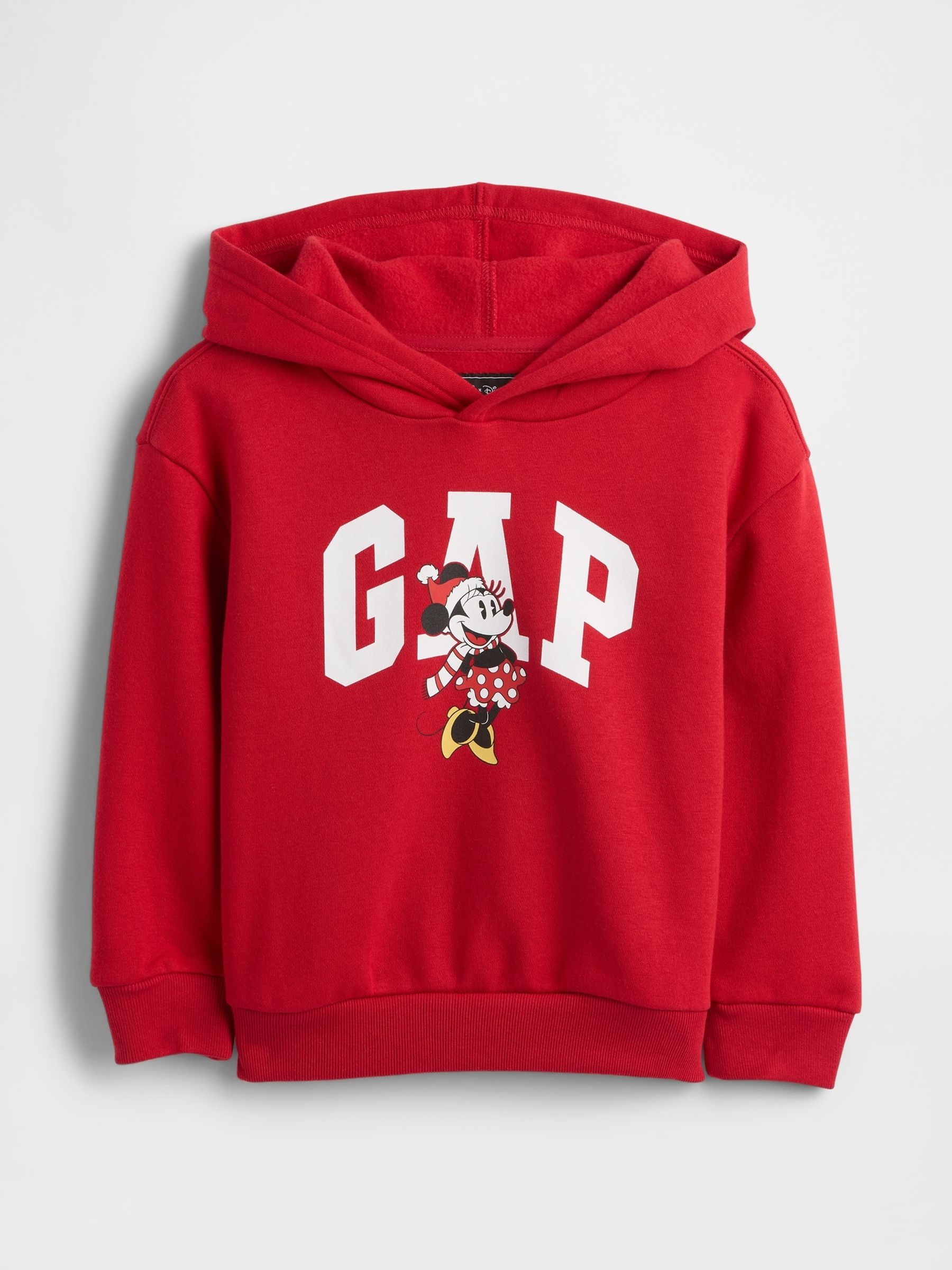 Red Disney Relaxed Logo Hoodie - Image 2 of 4 Red Disney Relaxed Logo Hoodie - Image 2 of 4