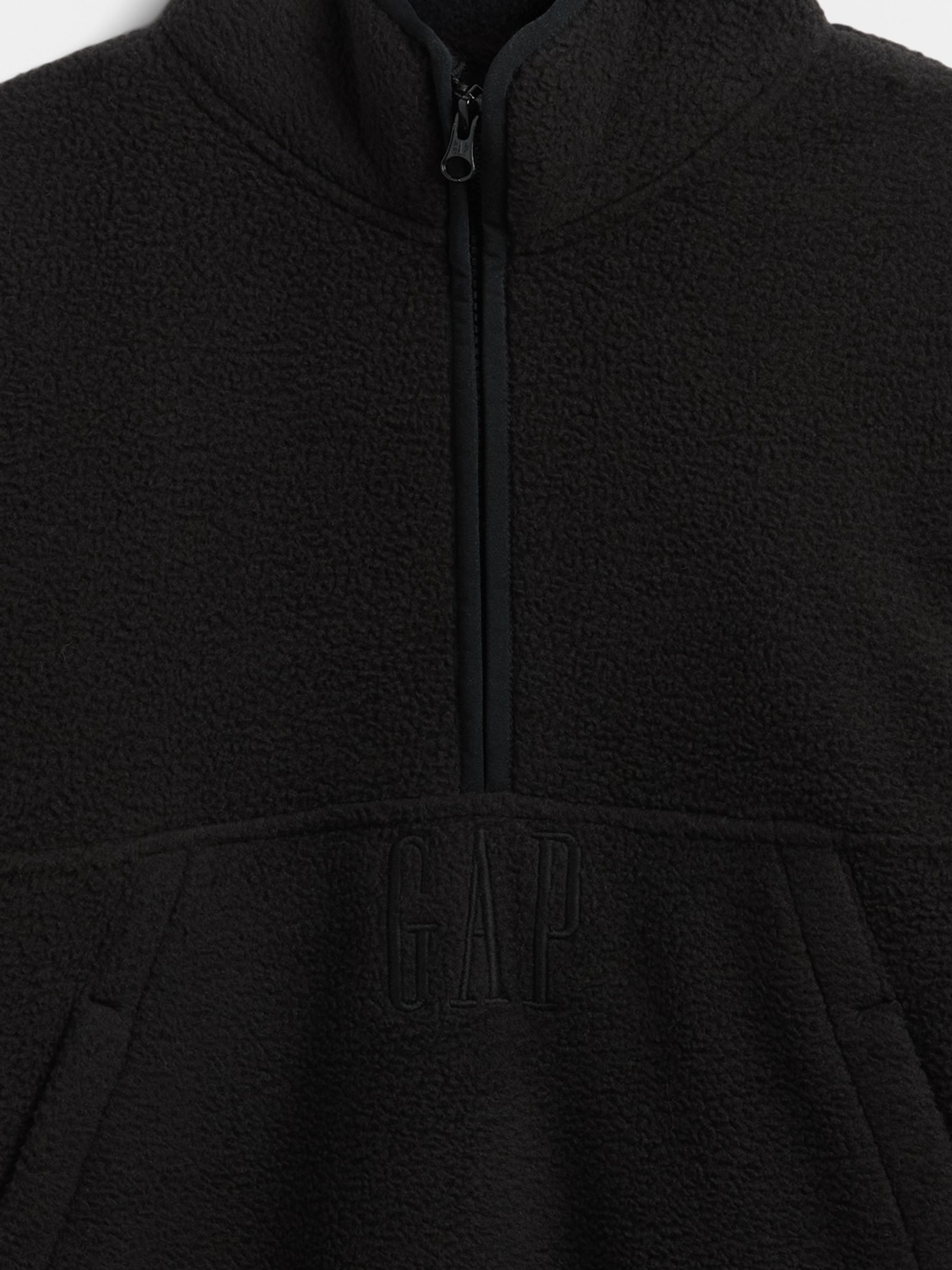 Black Sherpa Logo Half-Zip Pullover Sweatshirt (4-13yrs) - Image 5 of 5