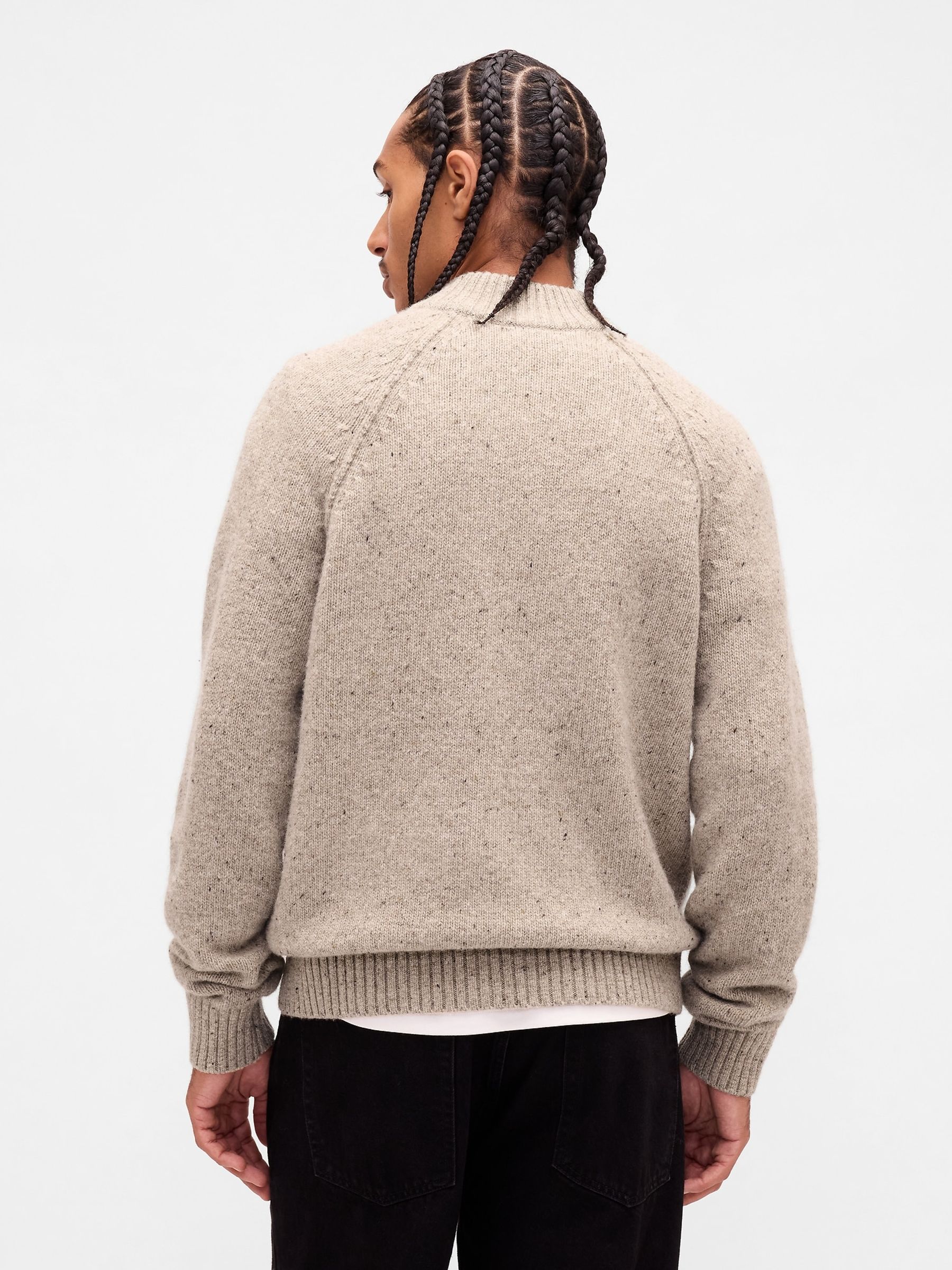 Red Wool-Blend Zip Cardigan Jumper - Image 2 of 4 Red Wool-Blend Zip Cardigan Jumper - Image 2 of 4