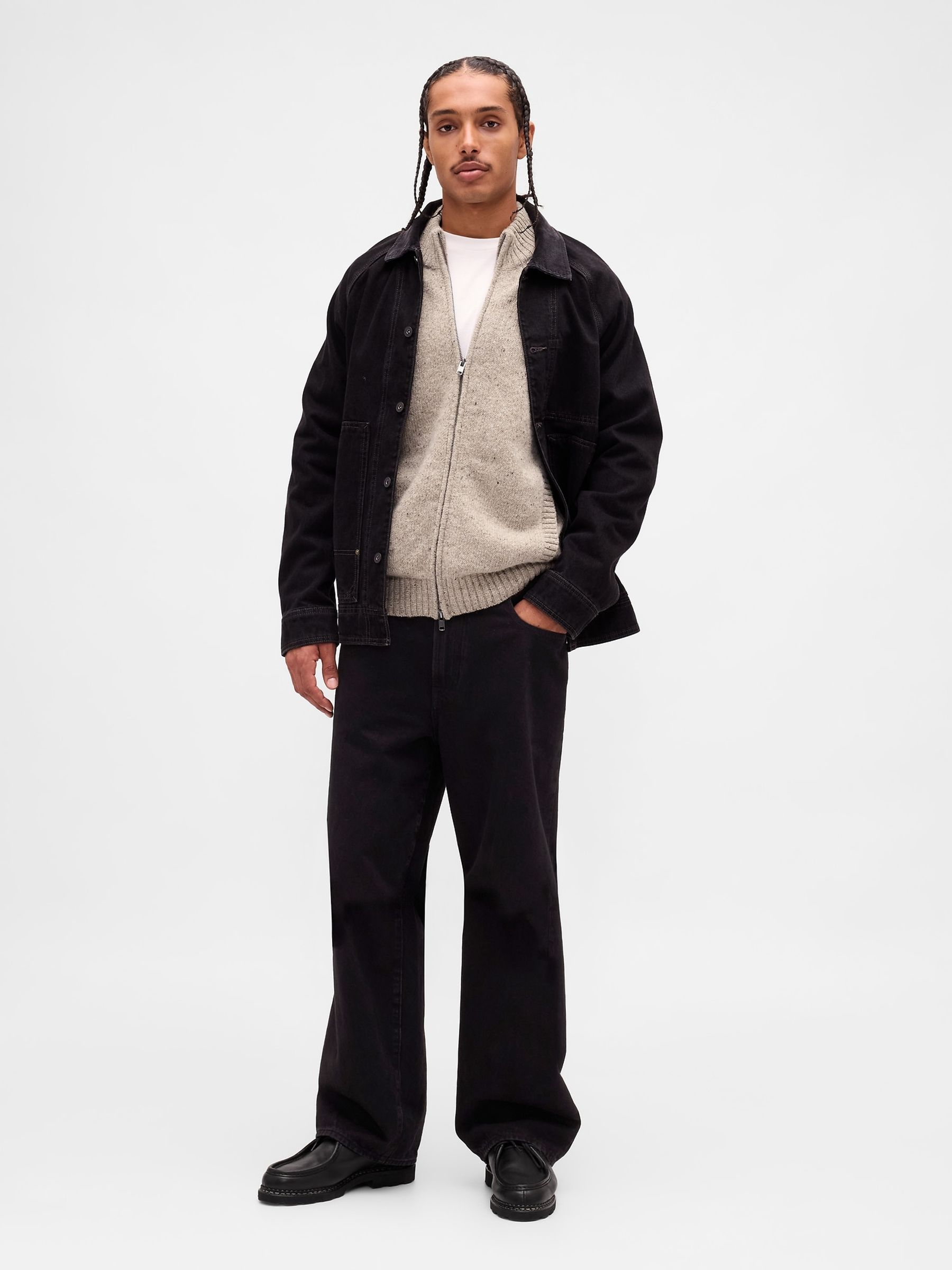 Red Wool-Blend Zip Cardigan Jumper - Image 3 of 4