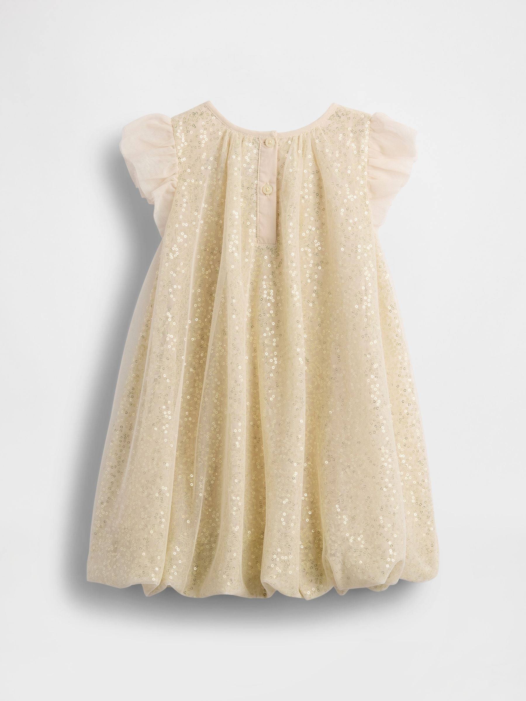 Gold Sequin Tulle Bubble Dress (12mths-5yrs) - Image 3 of 4