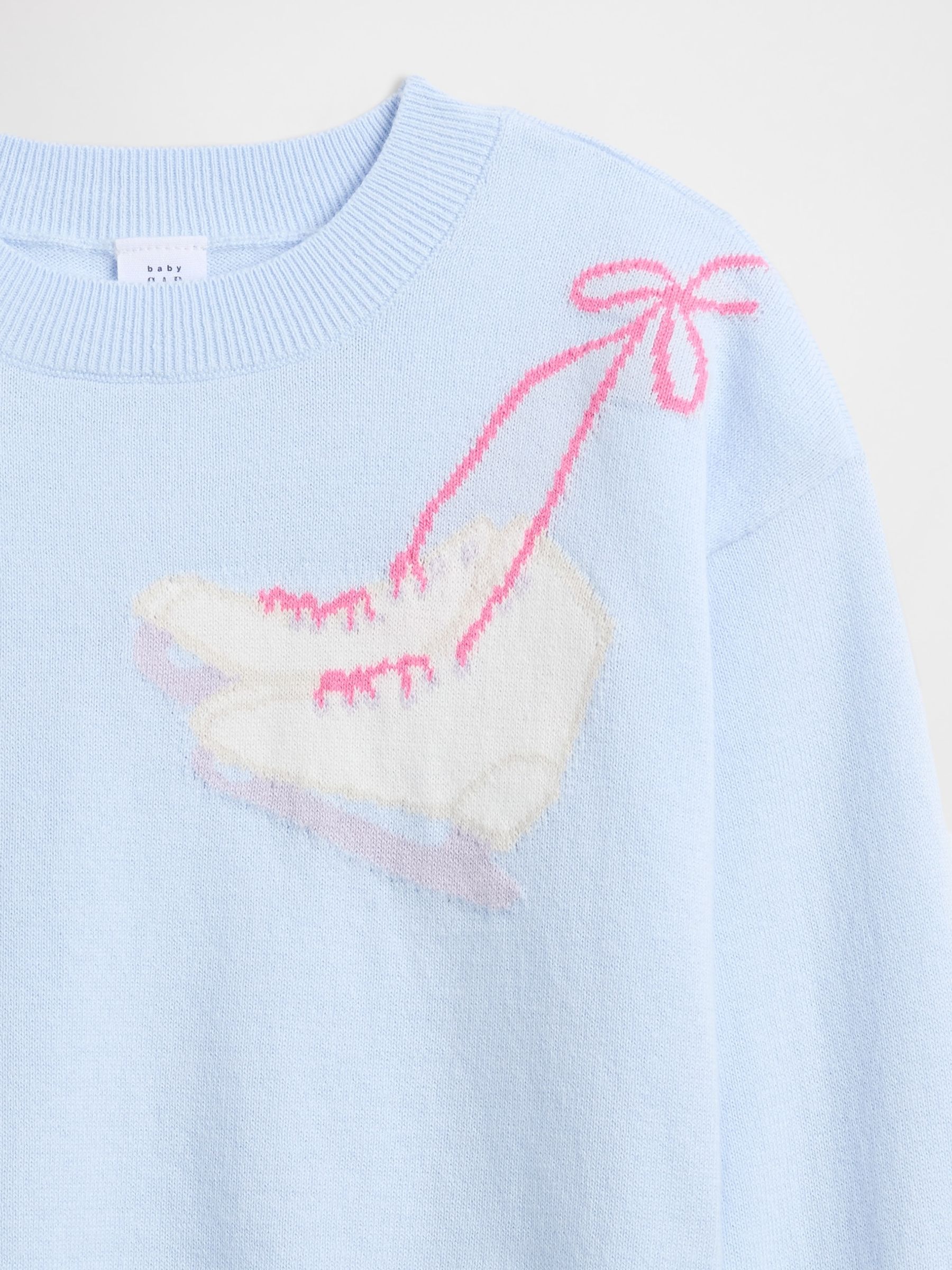 Blue Intarsia Knit Sweatshirt (6mths-5yrs) - Image 3 of 3 Blue Intarsia Knit Sweatshirt (6mths-5yrs) - Image 3 of 3