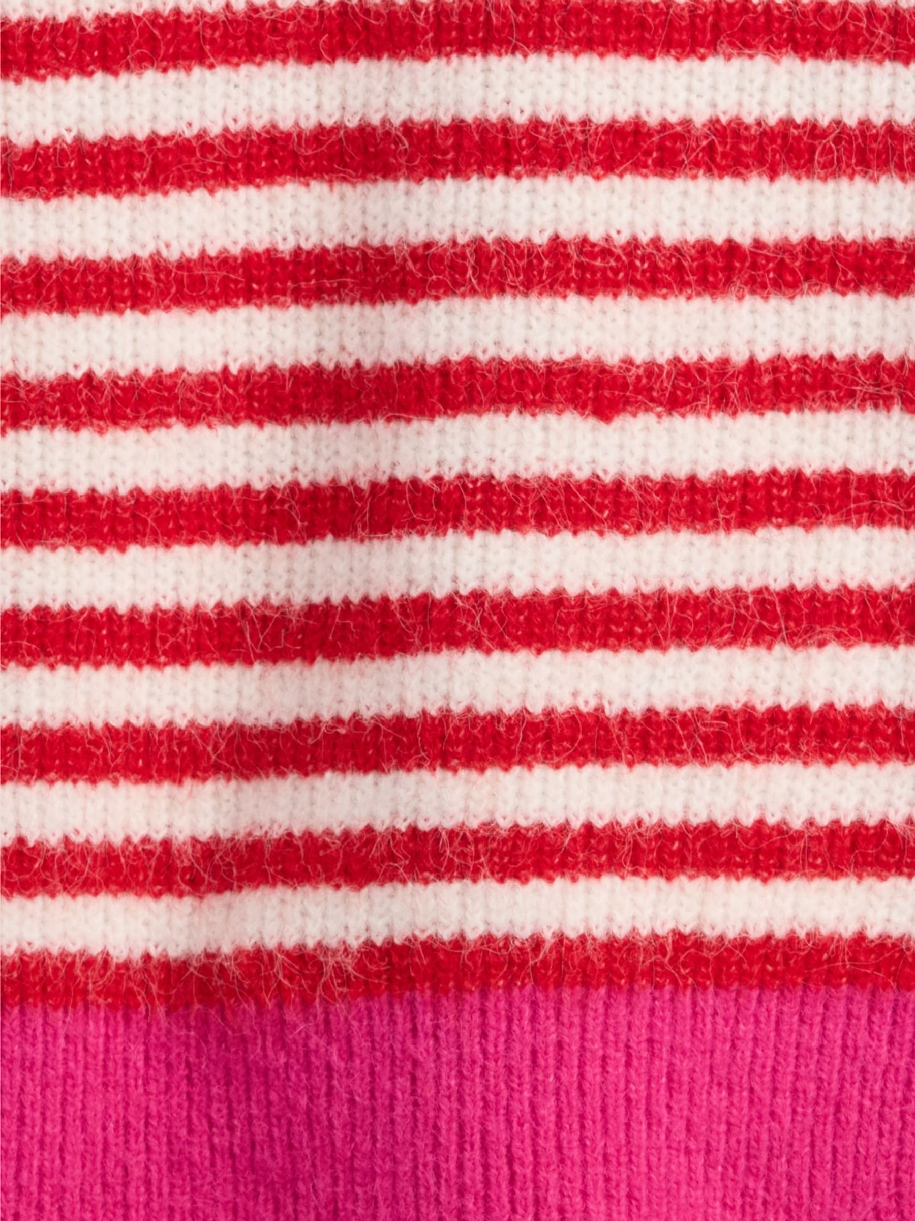 Red Stripe CashSoft Crew Neck Jumper - Image 4 of 4
