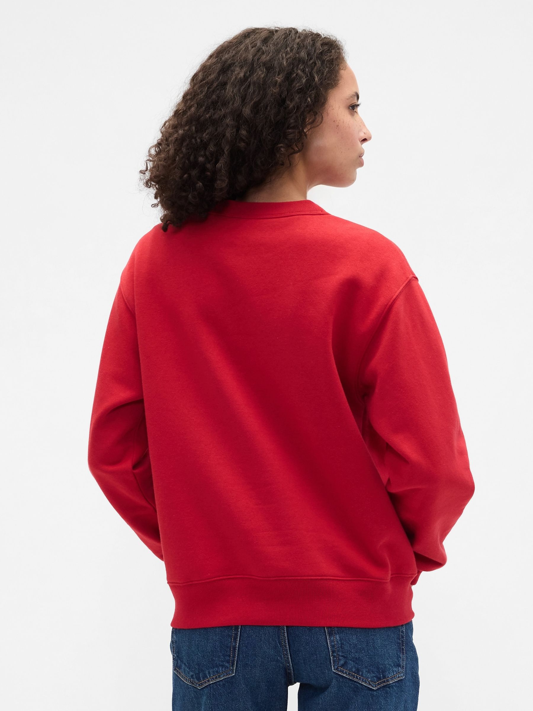 Red Logo Fleece Sweatshirt - Image 2 of 5