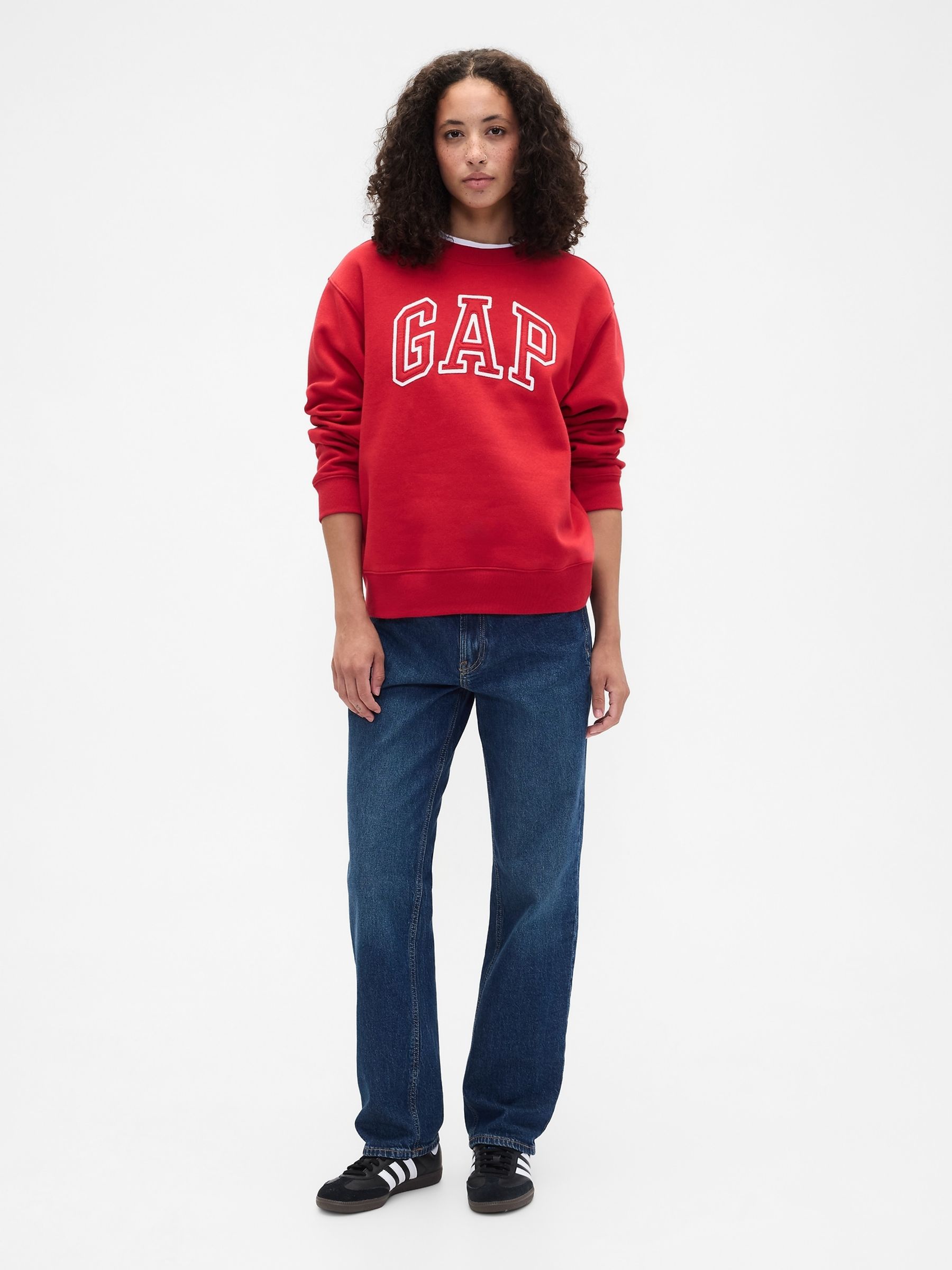 Red Logo Fleece Sweatshirt - Image 3 of 5