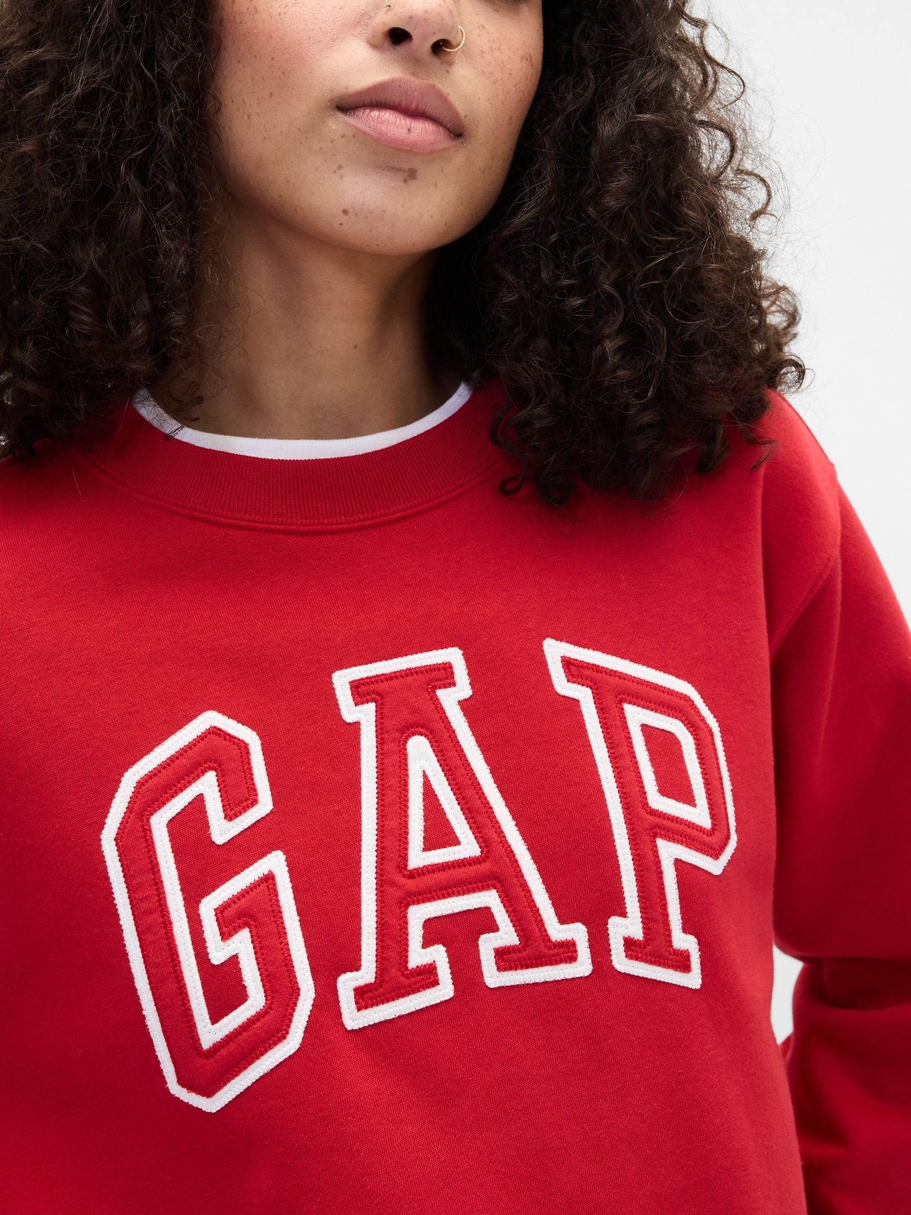 Red Logo Fleece Sweatshirt - Image 4 of 5