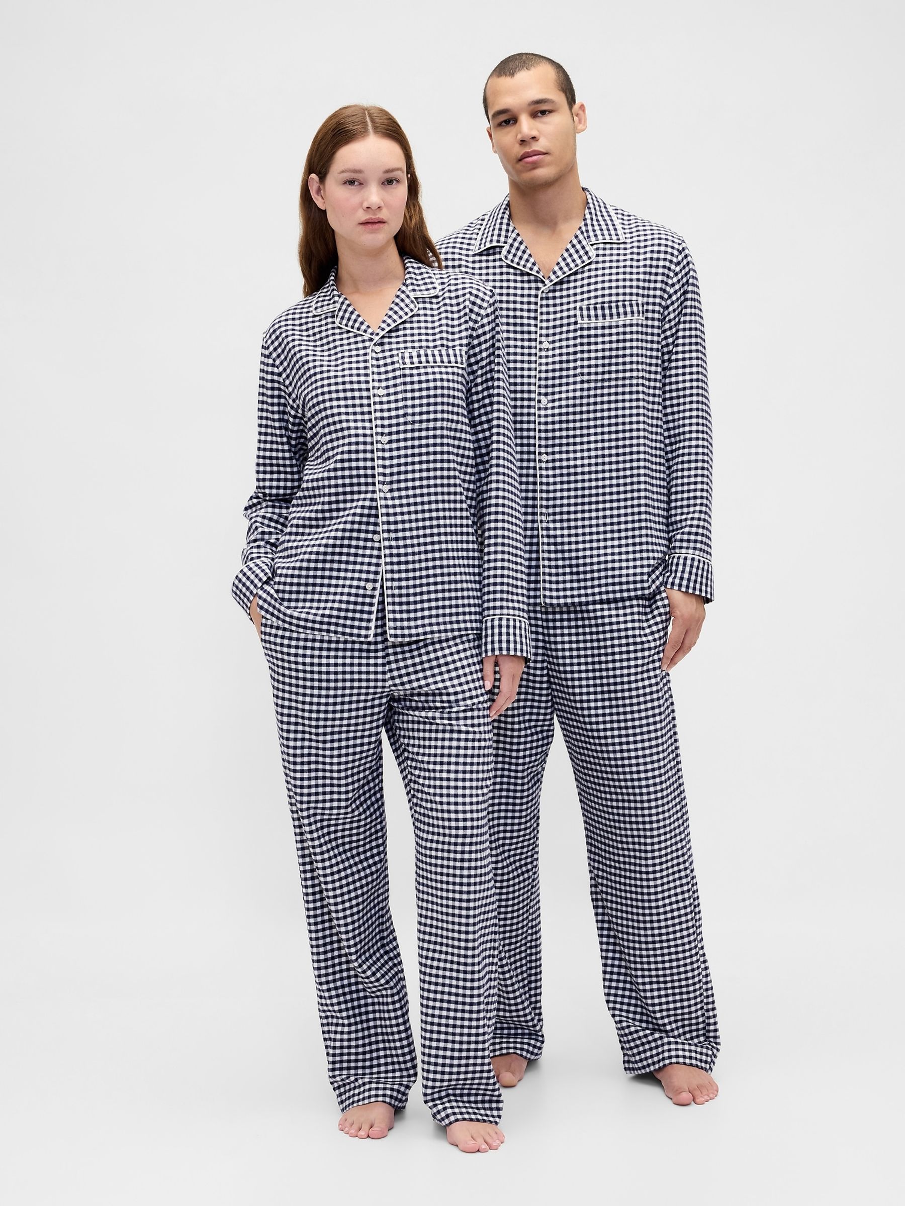 Black Gingham Softest Flannel Pyjama Bottoms - Image 3 of 3