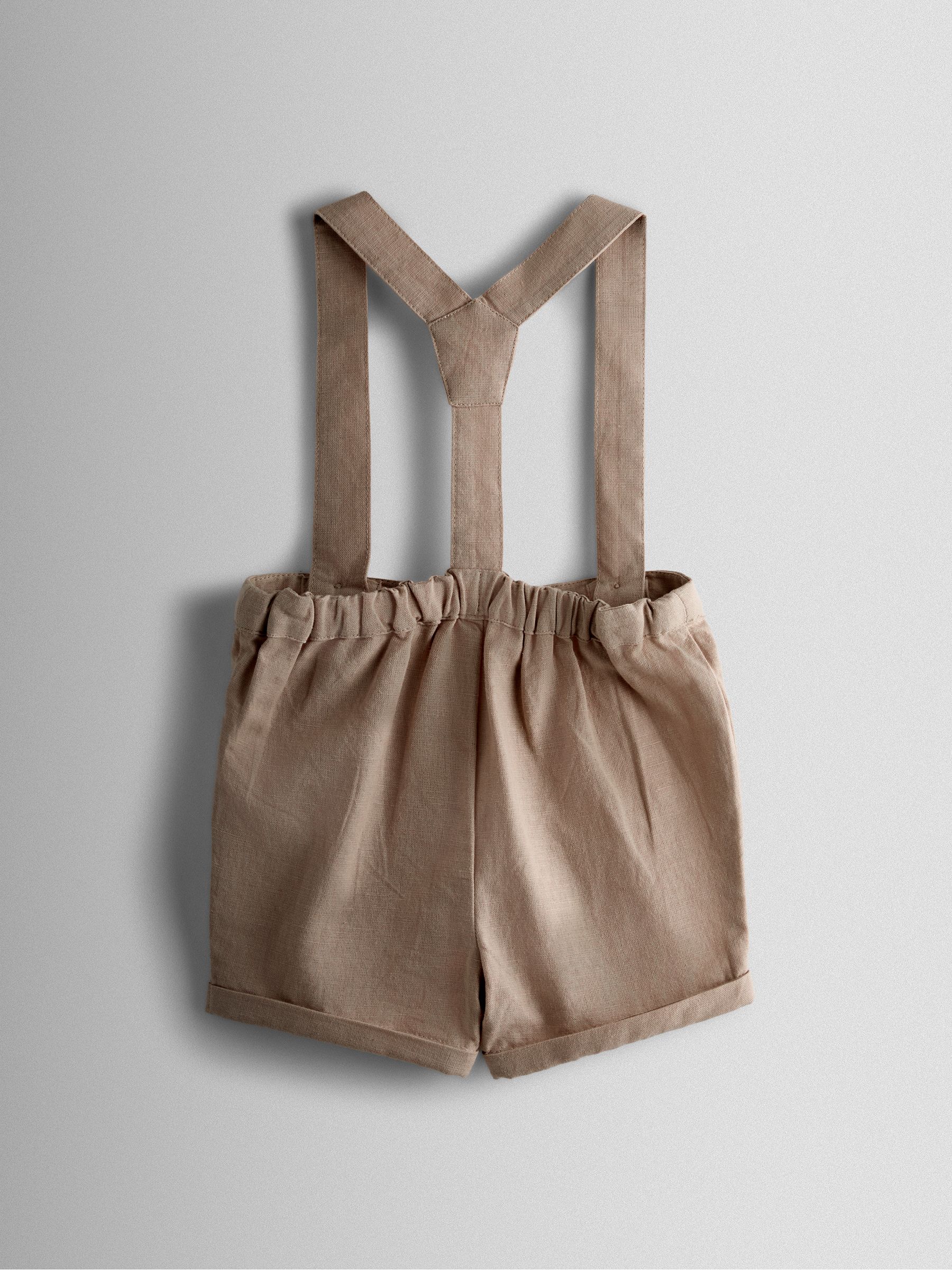 Natural 2-Piece Grandad Shirt & Shorts Set - Image 3 of 6